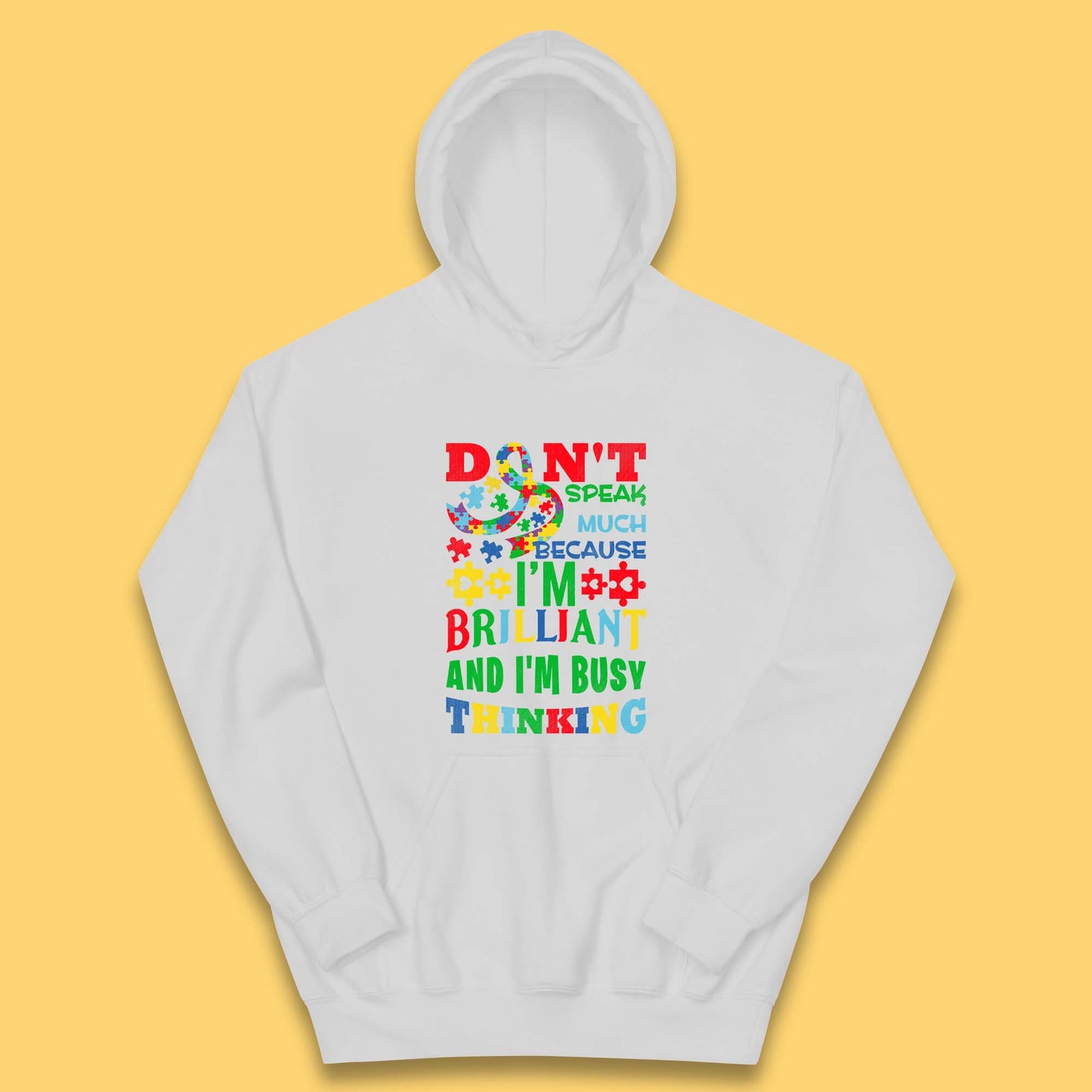 Autism Busy Thinking Kids Hoodie
