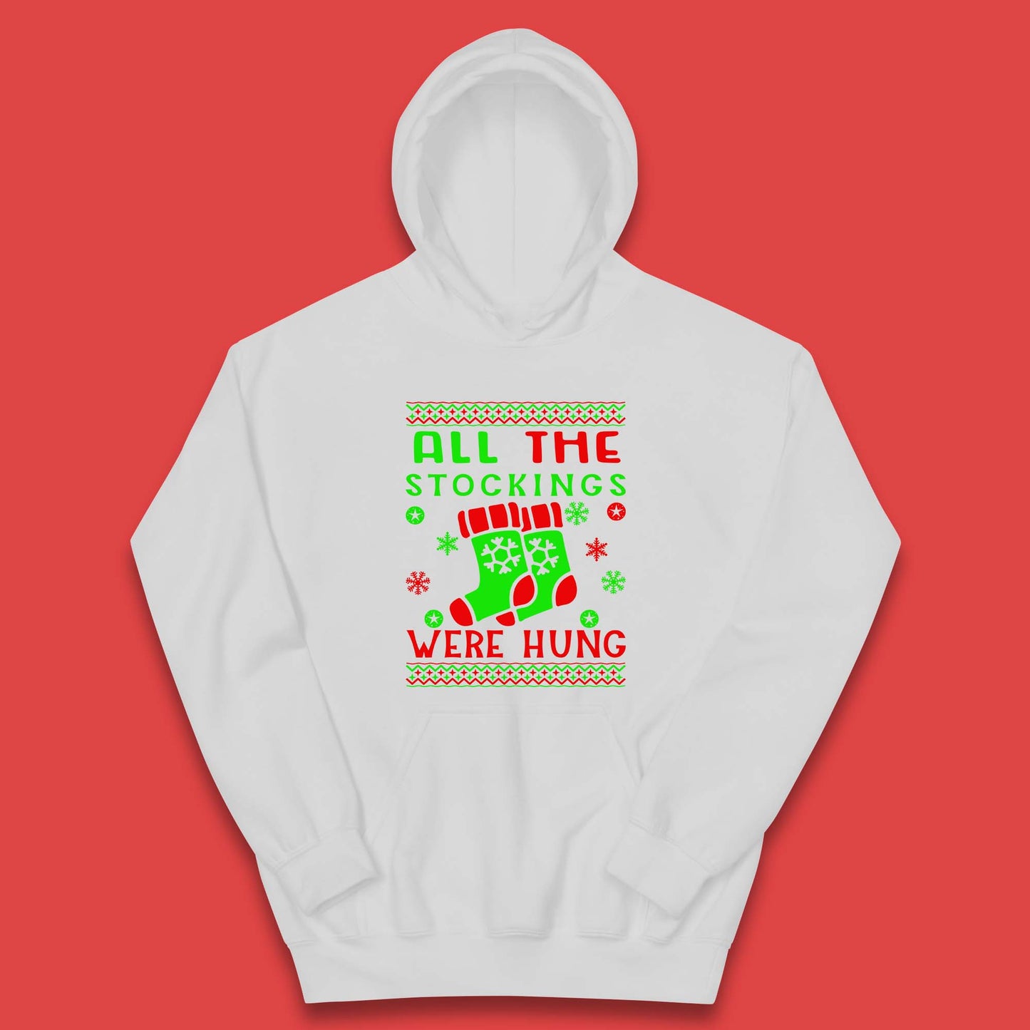 christmas socks all the stocking were hung hoodie