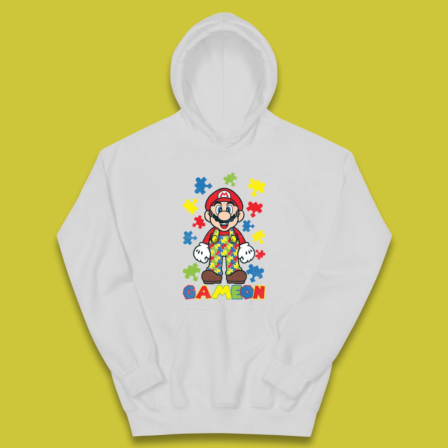 Autism Super Mario Kids Hoodie
