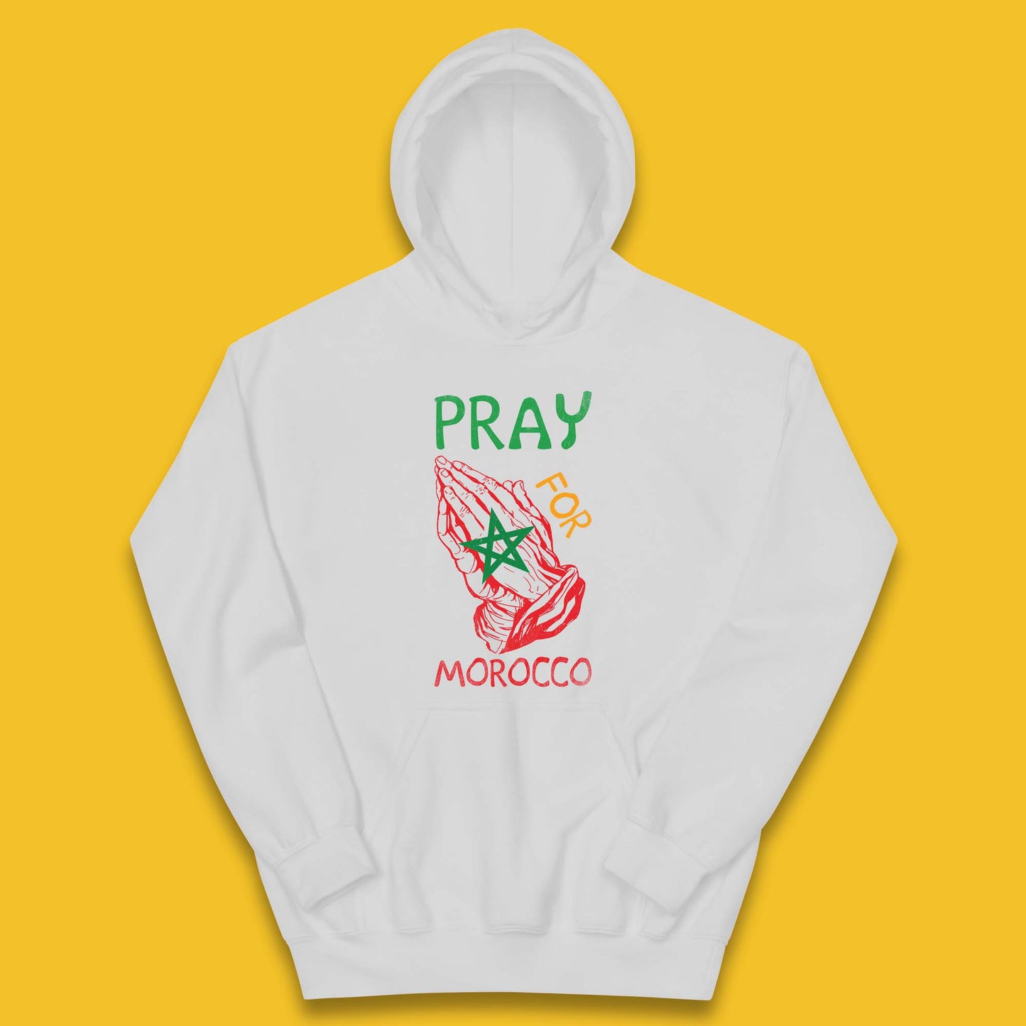 Pray For Morocco Stand With Morocco Support Morocco Stay Strong Morocco Earthquake Kids Hoodie