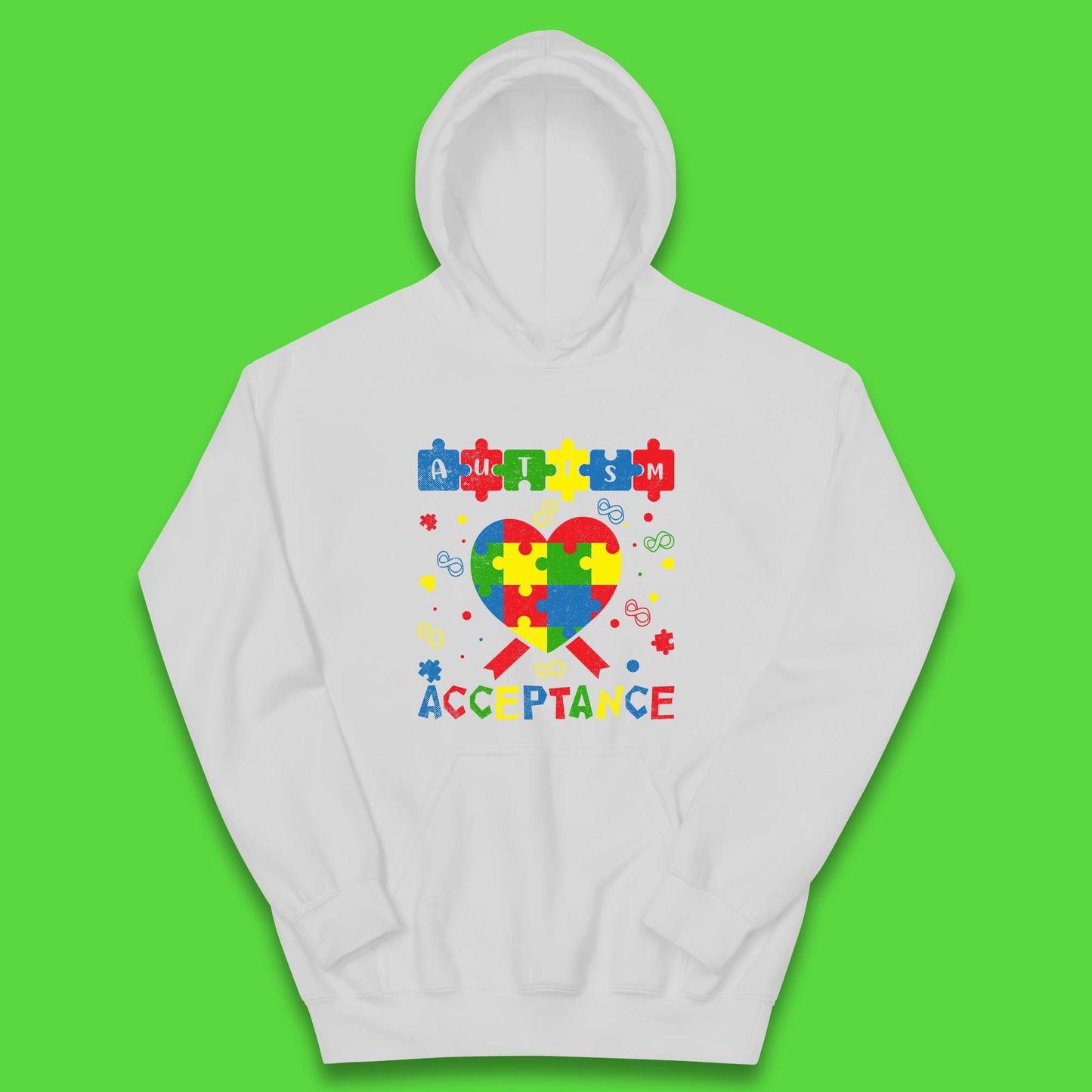 Autism Acceptance Awareness Kids Hoodie