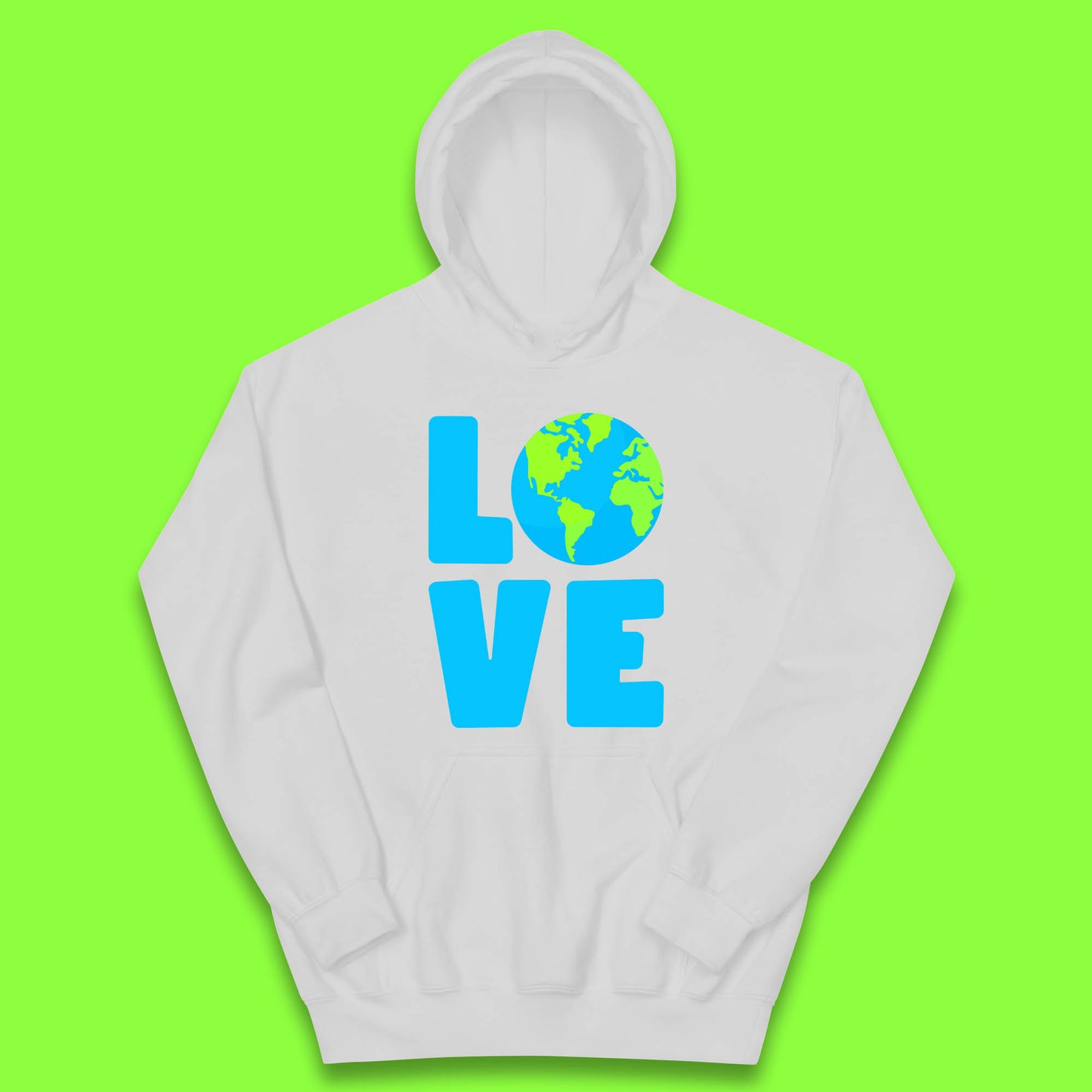 Love Earth Day Environmental Climate Change Save The Planet Kids Hoodie
