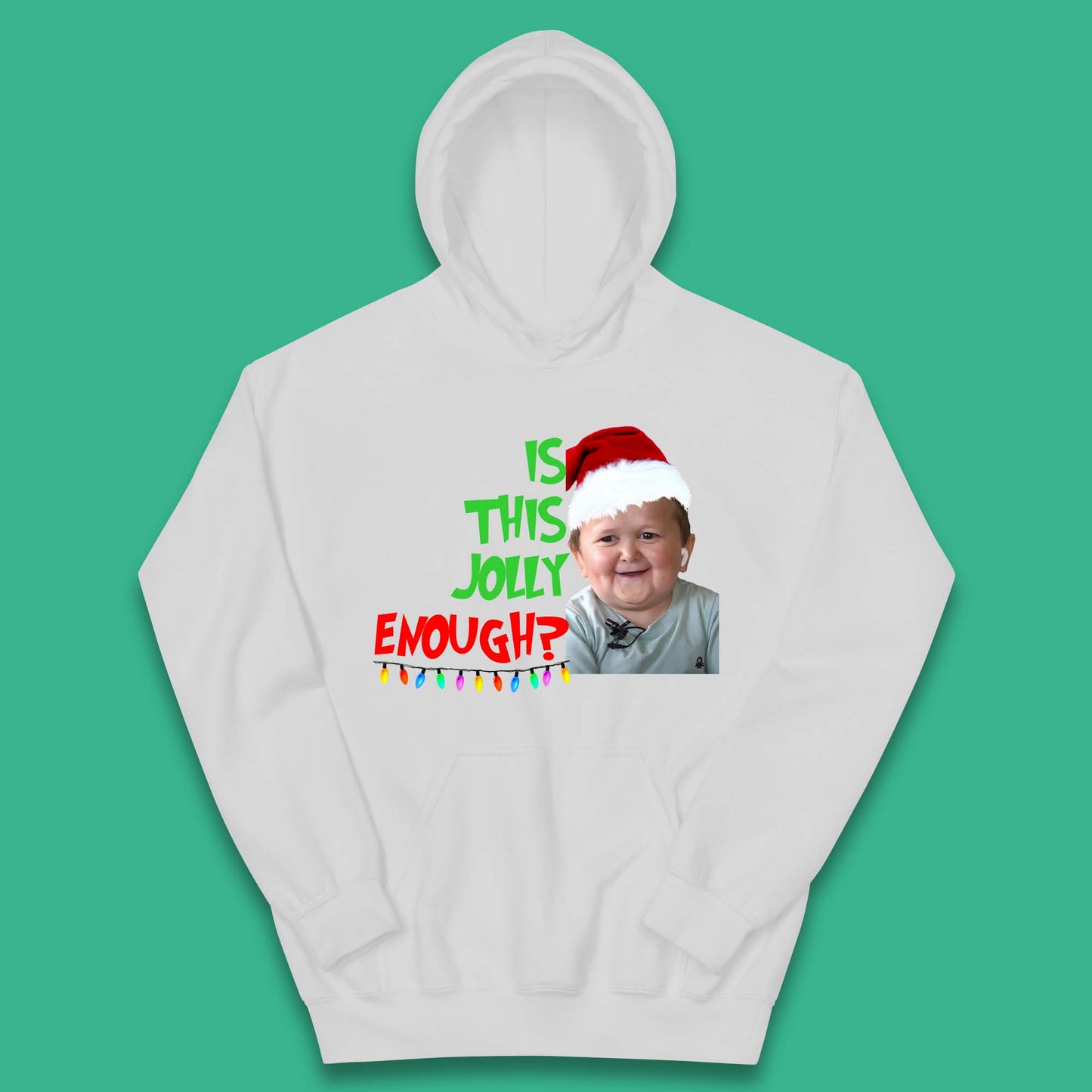 Jolly Enough Hasbulla Christmas Kids Hoodie