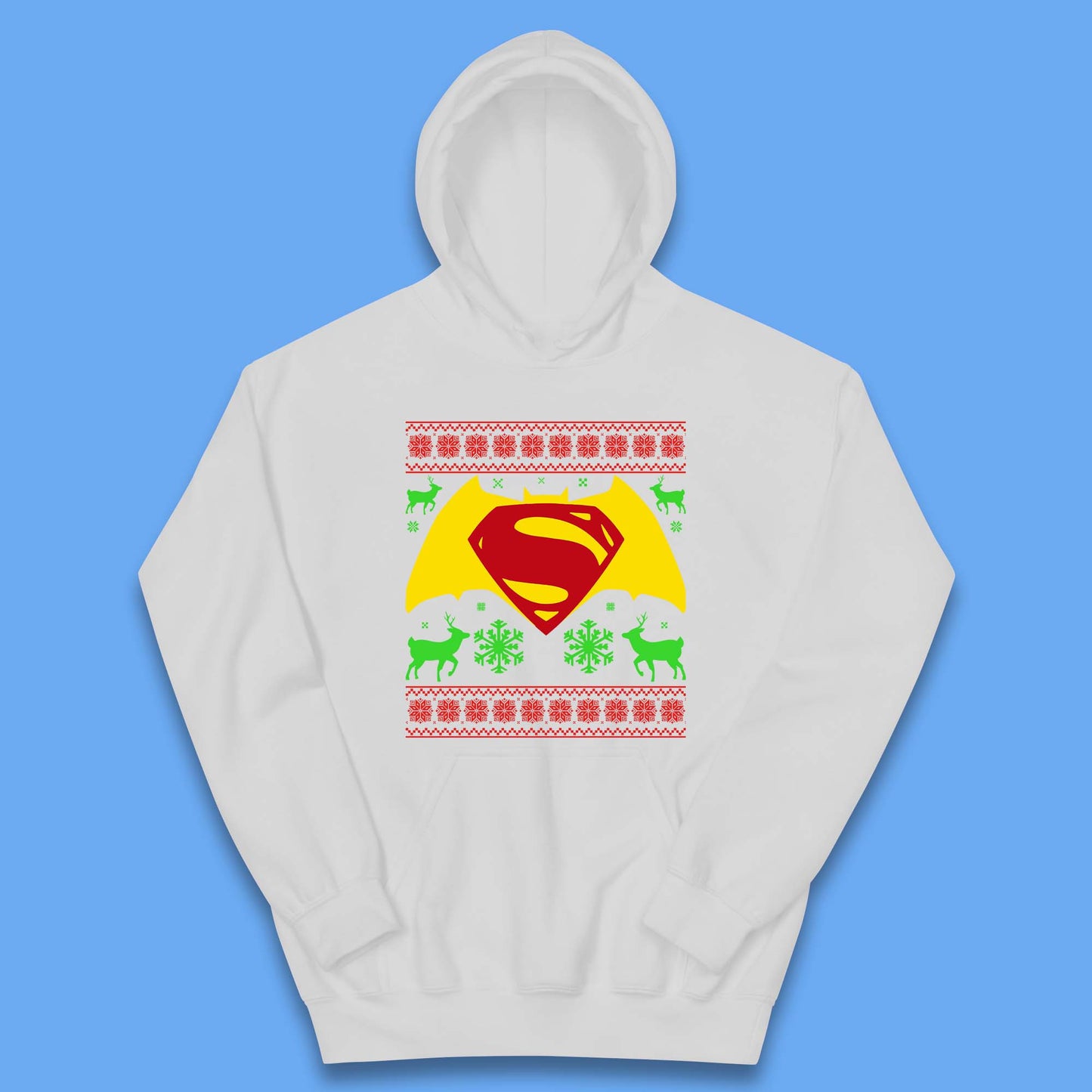 Batman V Superman Christmas Kids Hoodie