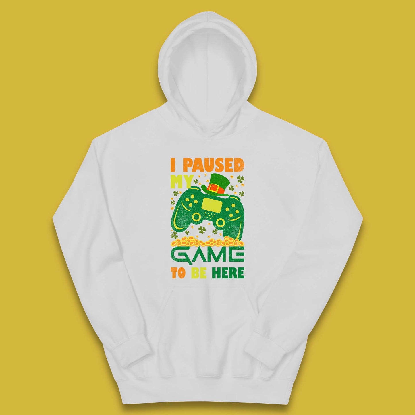 I Paused My Game To Be Here Kids Hoodie