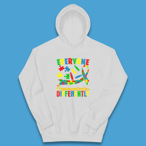 Everyone Communicates Differently Kids Hoodie