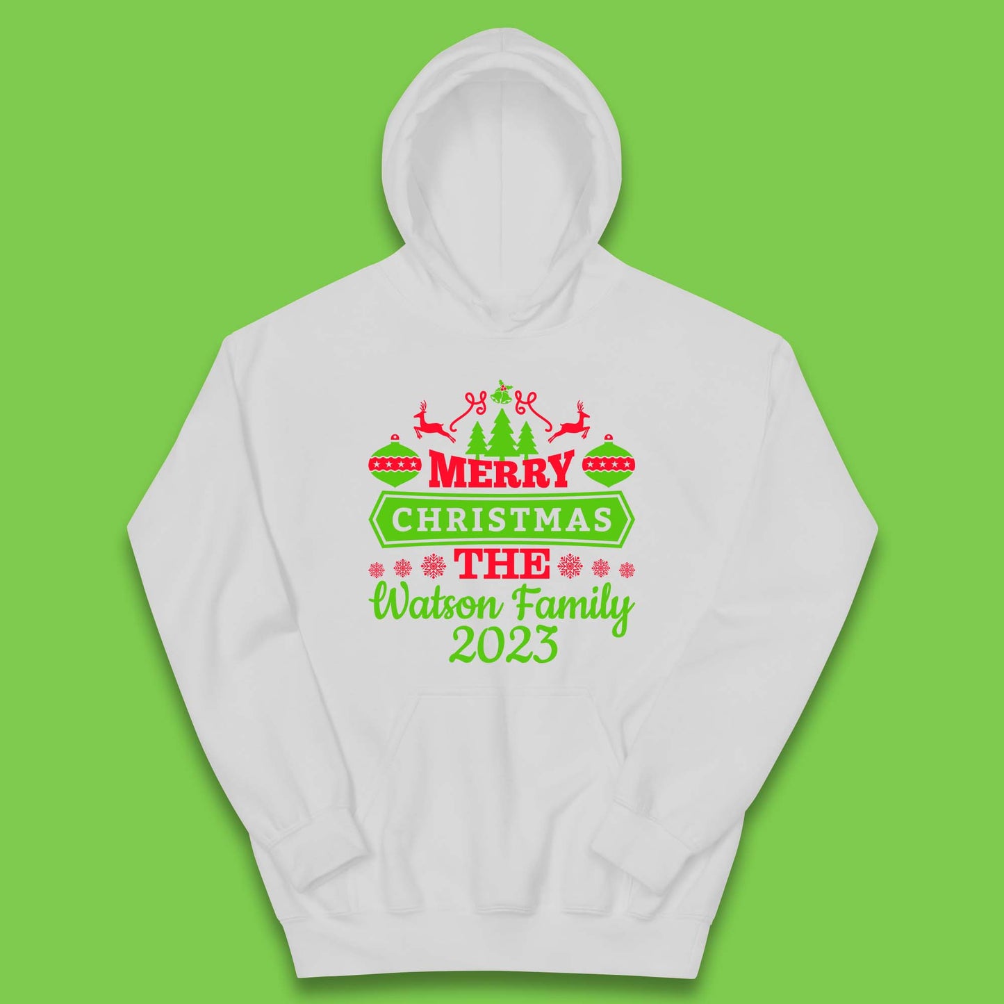 Personalised Family Christmas Kids Hoodie