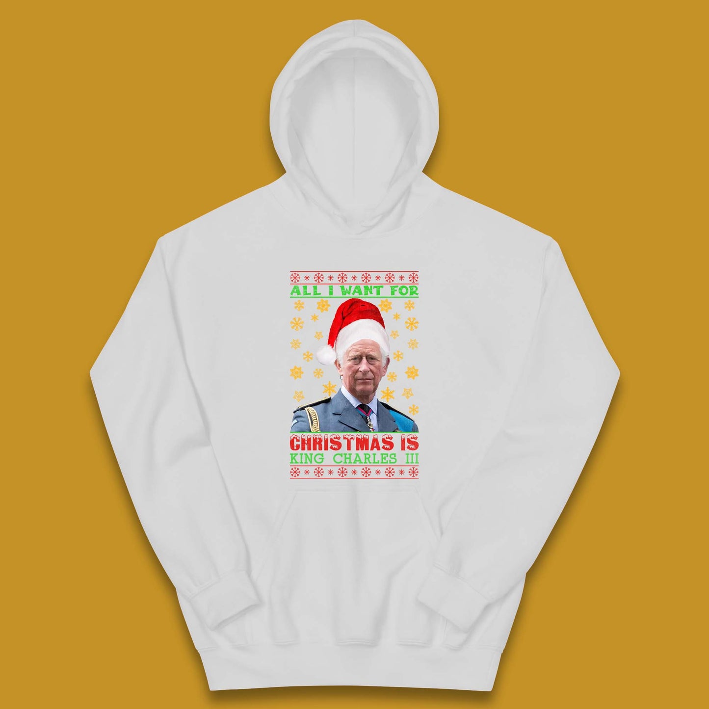 Want King Charles III For Christmas Kids Hoodie