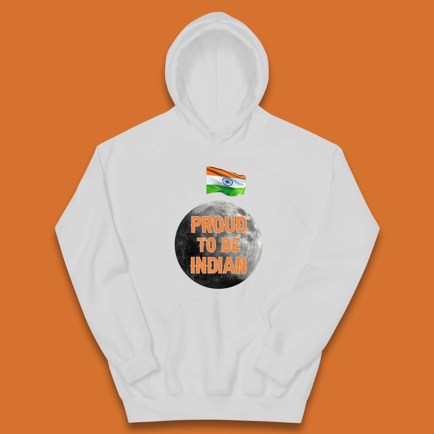 Proud To Be Indian Soft Landing To The Moon Chandrayaan-3 India On The Moon Kids Hoodie