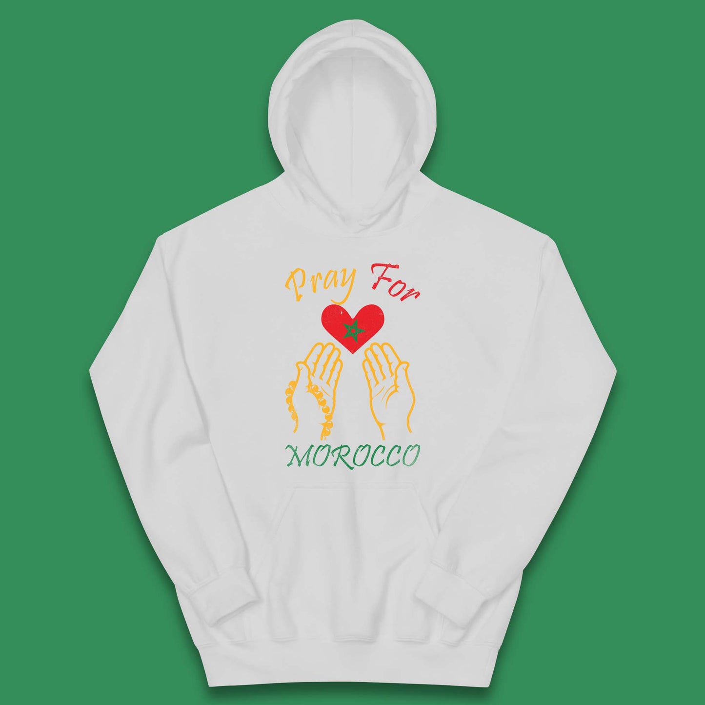 Pray For Morocco Stay Strong Morocco Earthquake Support Kids Hoodie