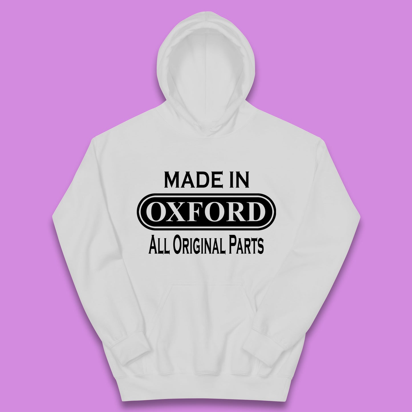 Made In Oxford All Original Parts Vintage Retro Birthday City in England Gift Kids Hoodie