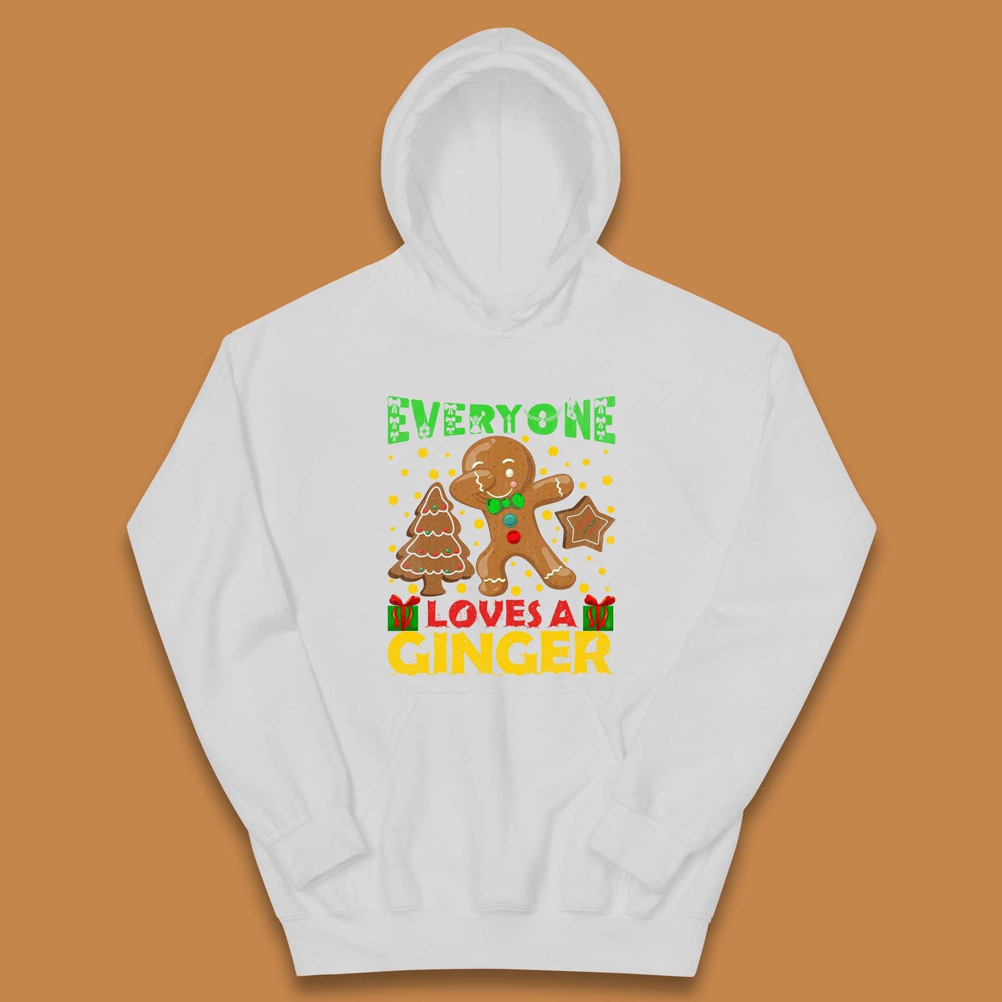Dabbing Gingerbread Christmas Kids Hoodie