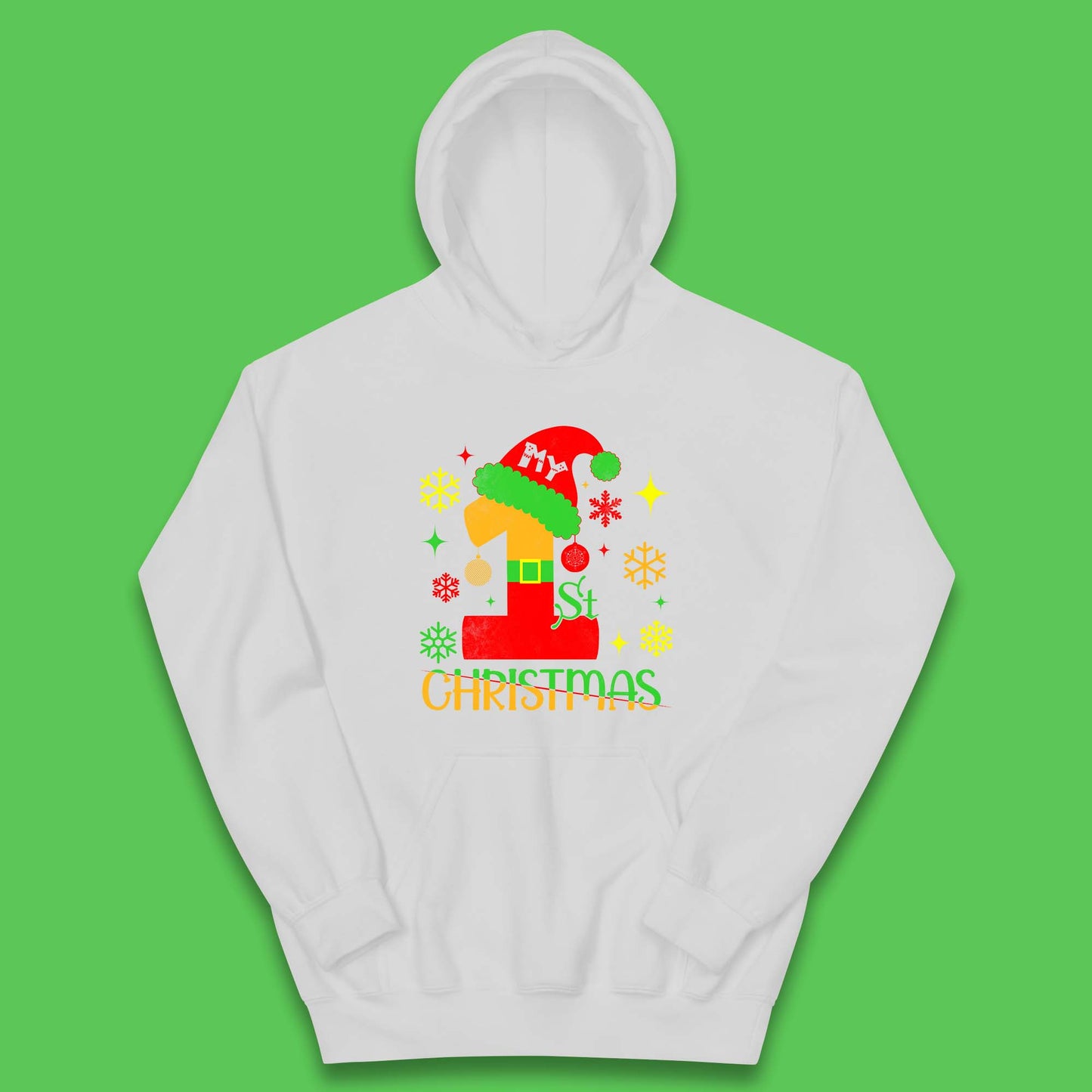 my 1st christmas santa claus costume hoodie