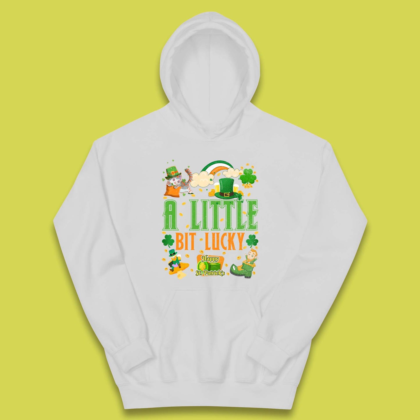 A Little Bit Lucky St. Patrick's Kids Hoodie