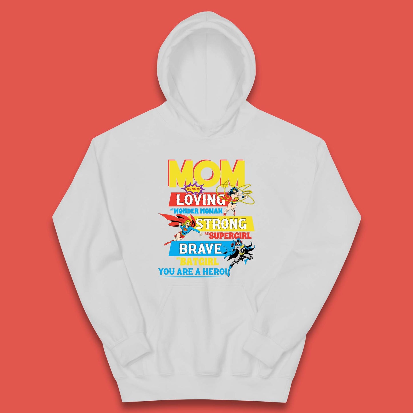 Mom You are Hero Kids Hoodie
