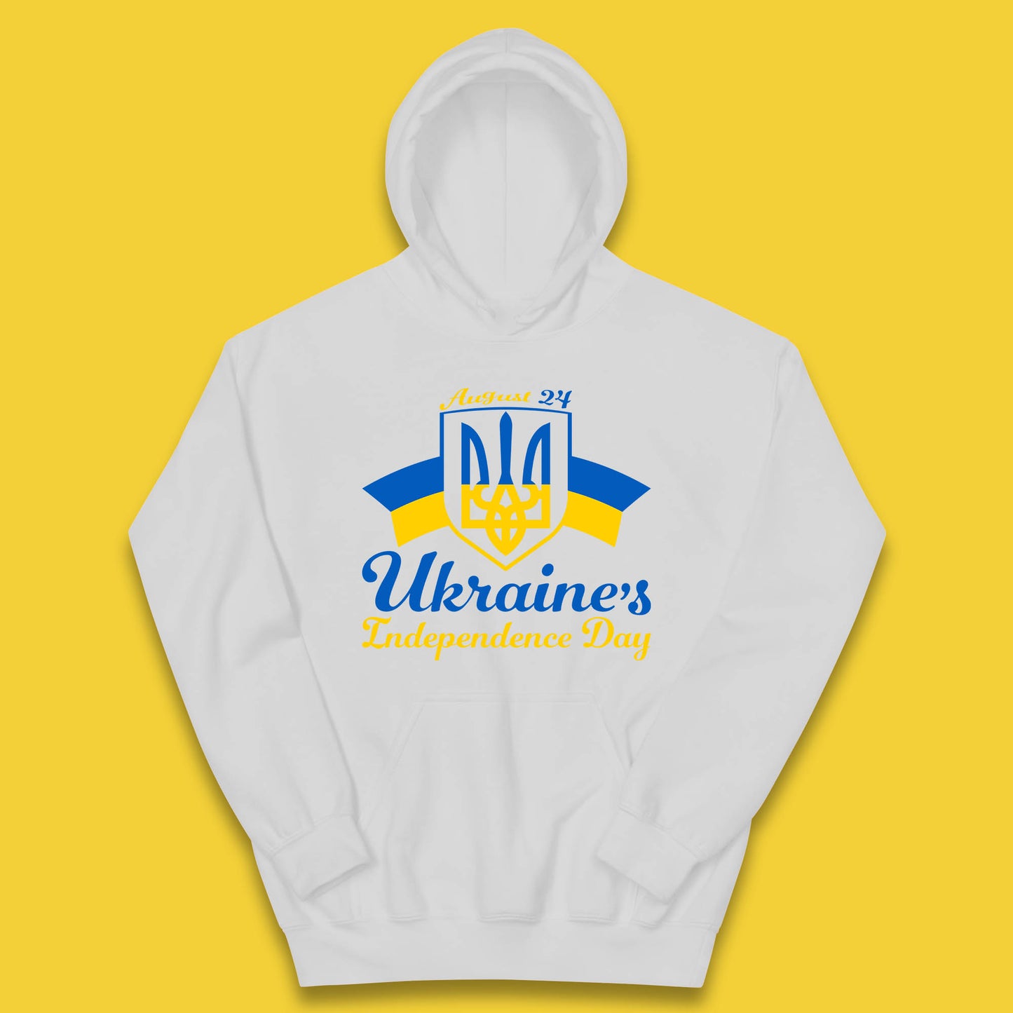 Ukraine's 24 August Ukraine Independence Day Proud Ukrainian Kids Hoodie