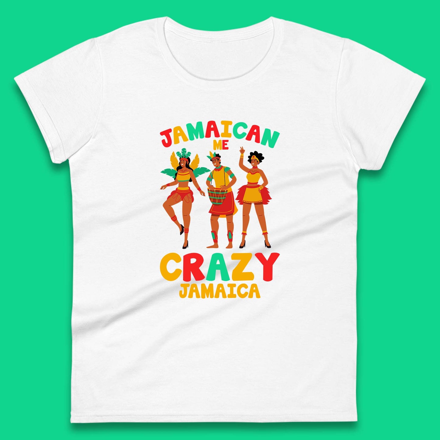 Jamaican Me Crazy Jamaica Rio Carnival Dancer Jamaican Travel Vacation Womens Tee Top