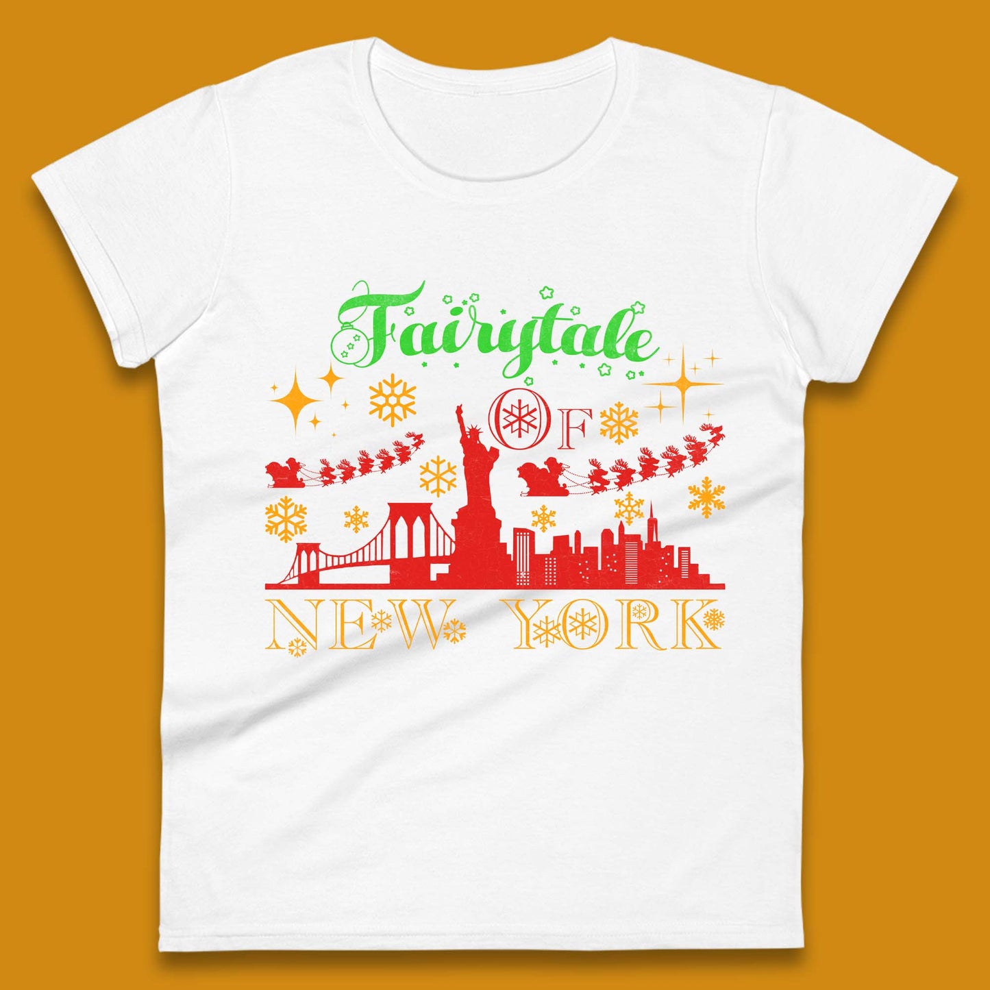 Fairytale Of New York Christmas Womens T-Shirt