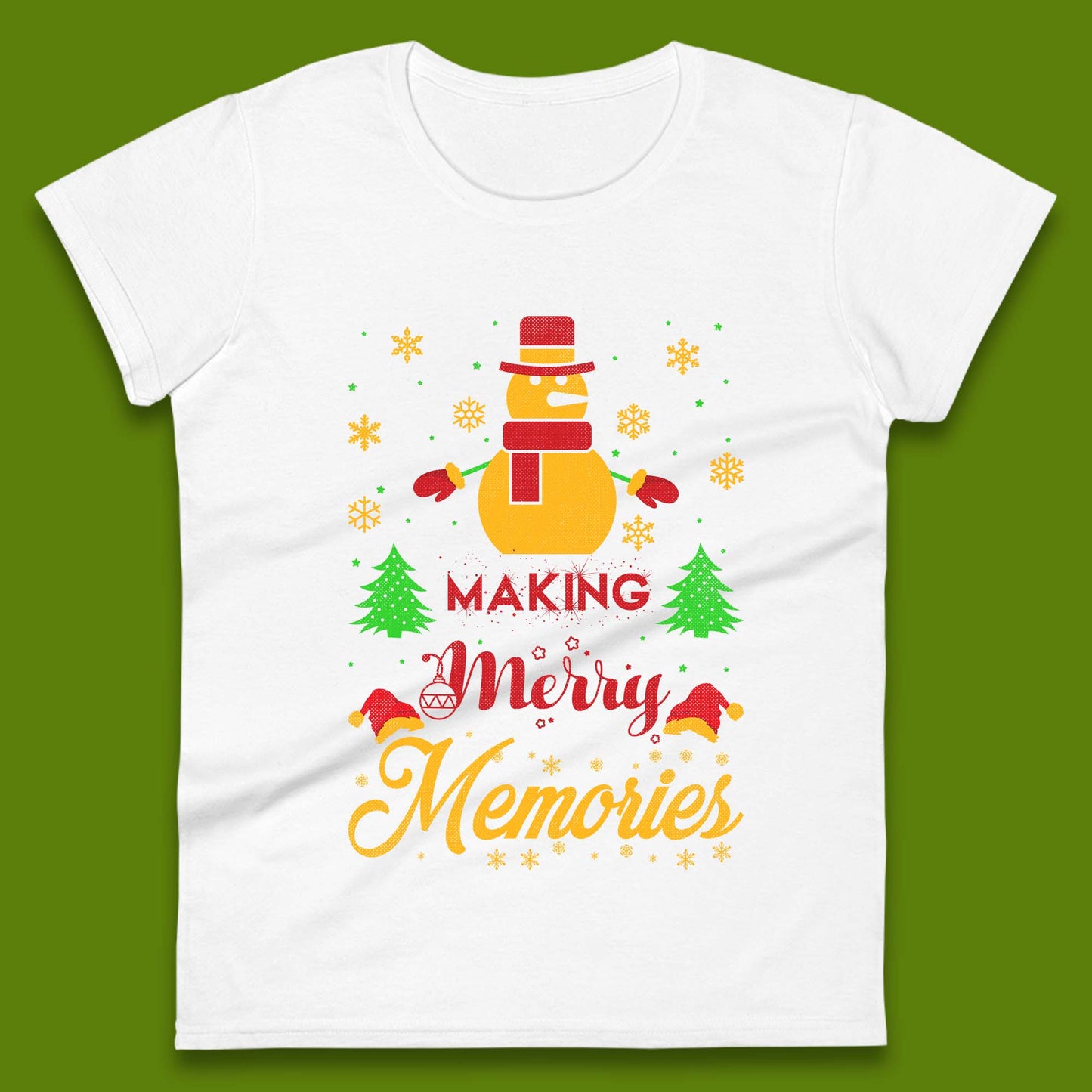 Merry Memories Christmas Womens T-Shirt