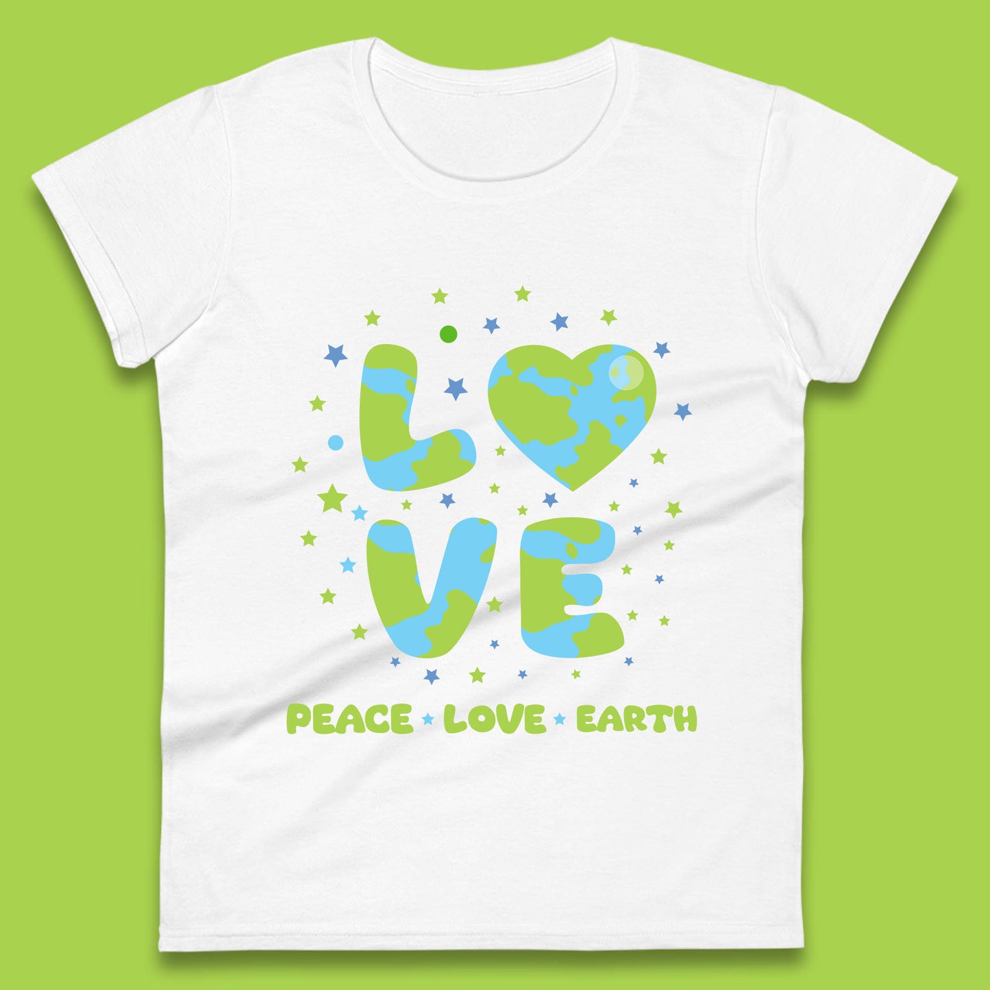 Peace Love Earth Environmental Climate Change Save The Earth Womens Tee Top