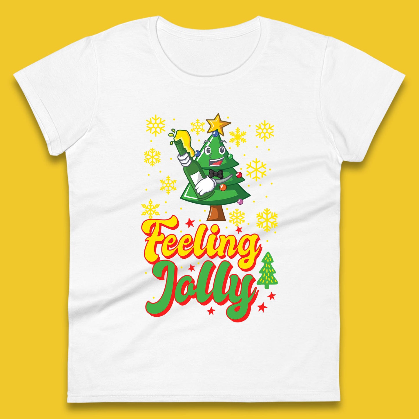 feeling jolly christmas beer womens t shirt