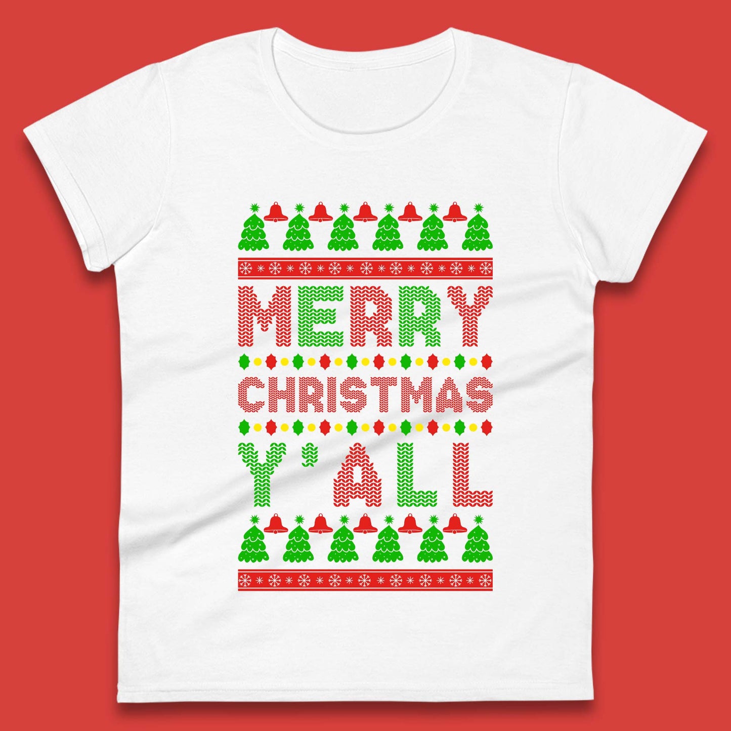 Merry Christmas Y'All Womens T-Shirt