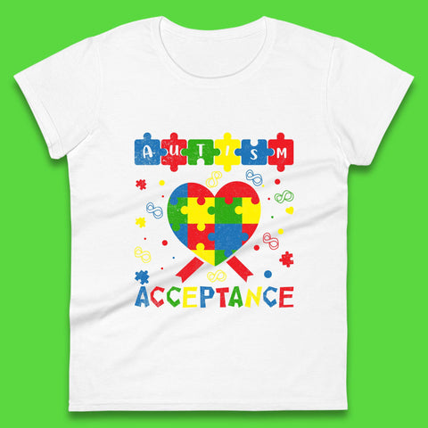 Autism Acceptance Awareness Womens T-Shirt