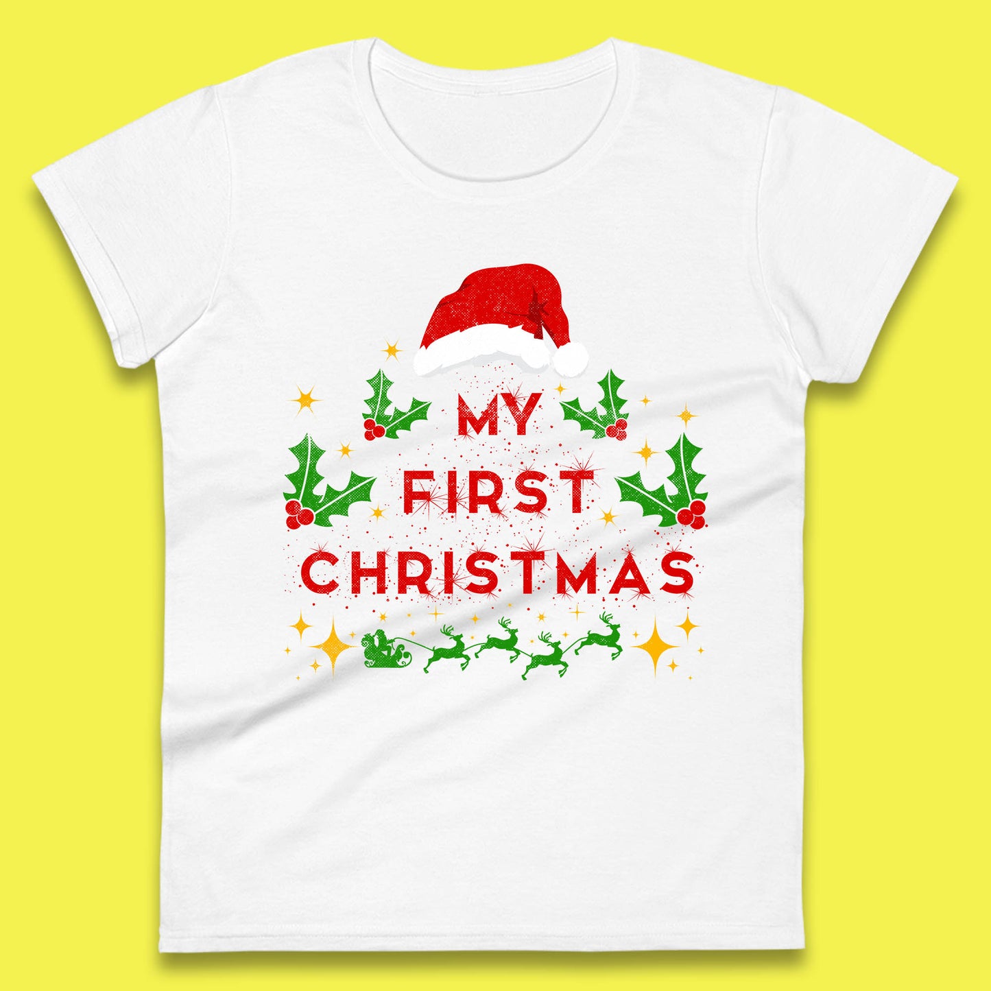 my first christmas winter womens tee