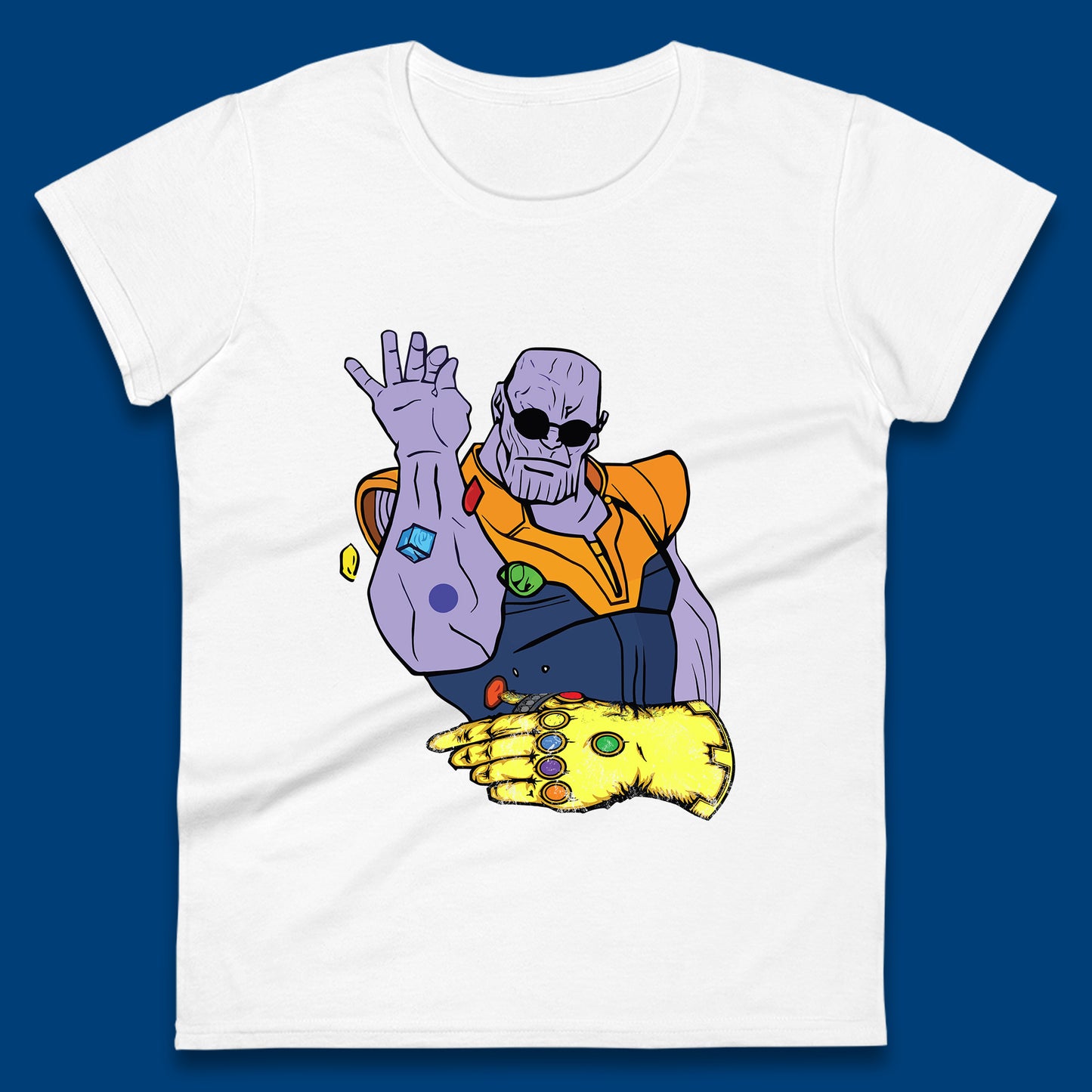 Thanos Infinity Stones Bae Avengers Infinity War Salt Bae Thanos Spoof Marvel Comics Infinity Gauntlet Womens Tee Top