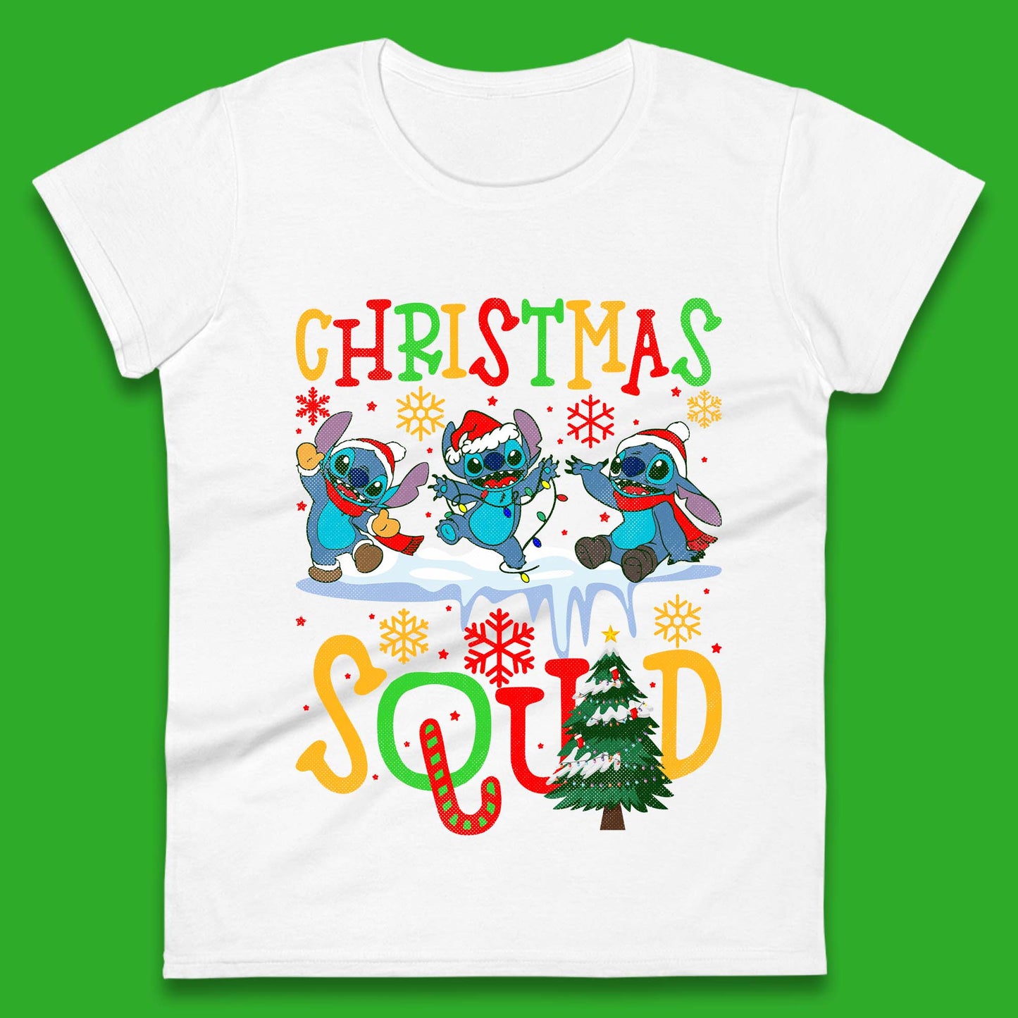 Christmas Stitch Squad Womens T-Shirt