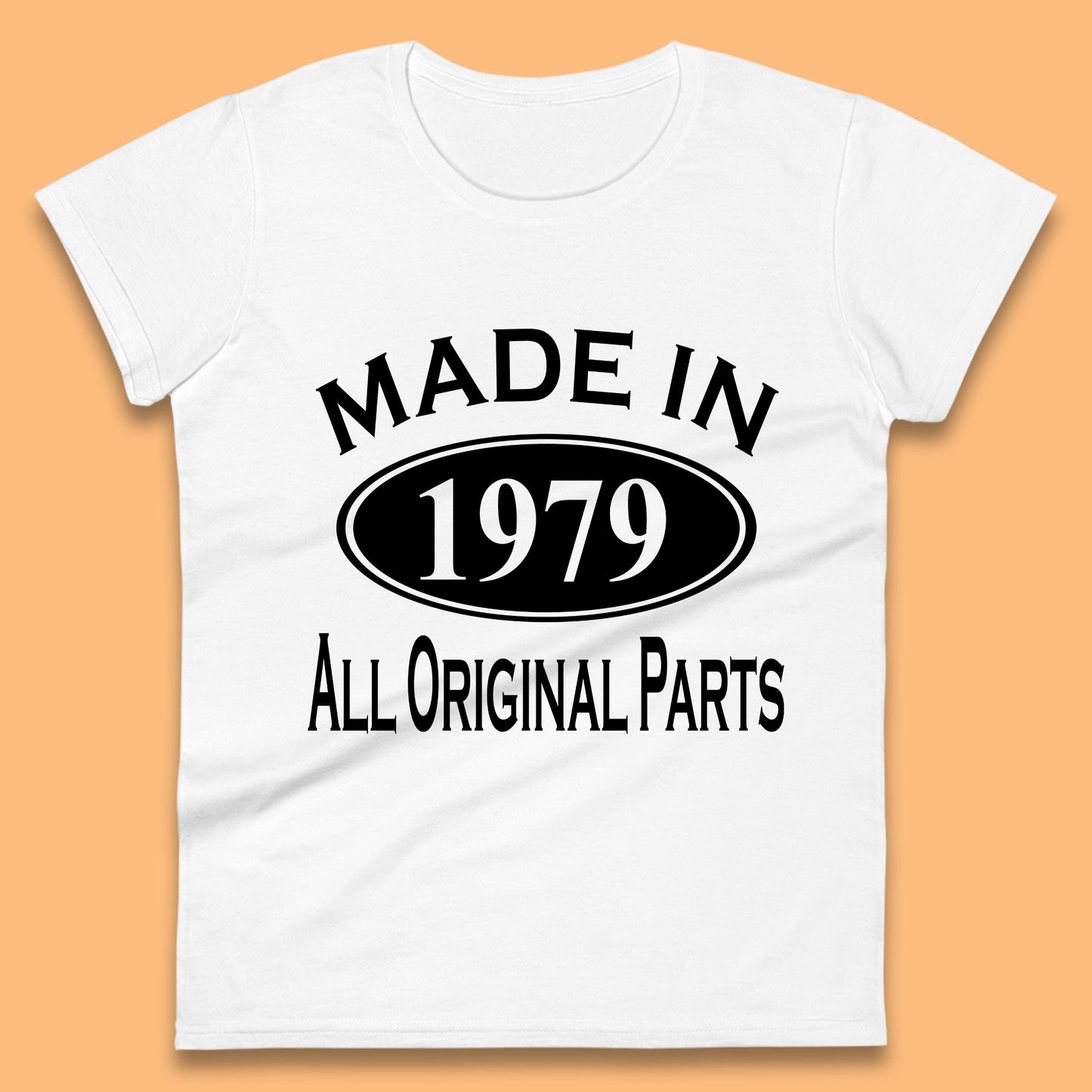 Made In 1979 All Original Parts Vintage Retro 44th Birthday Funny 44 Years Old Birthday Gift Womens Tee Top