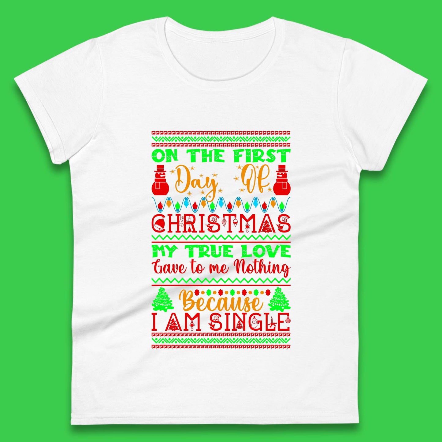 christmas single quote womens top