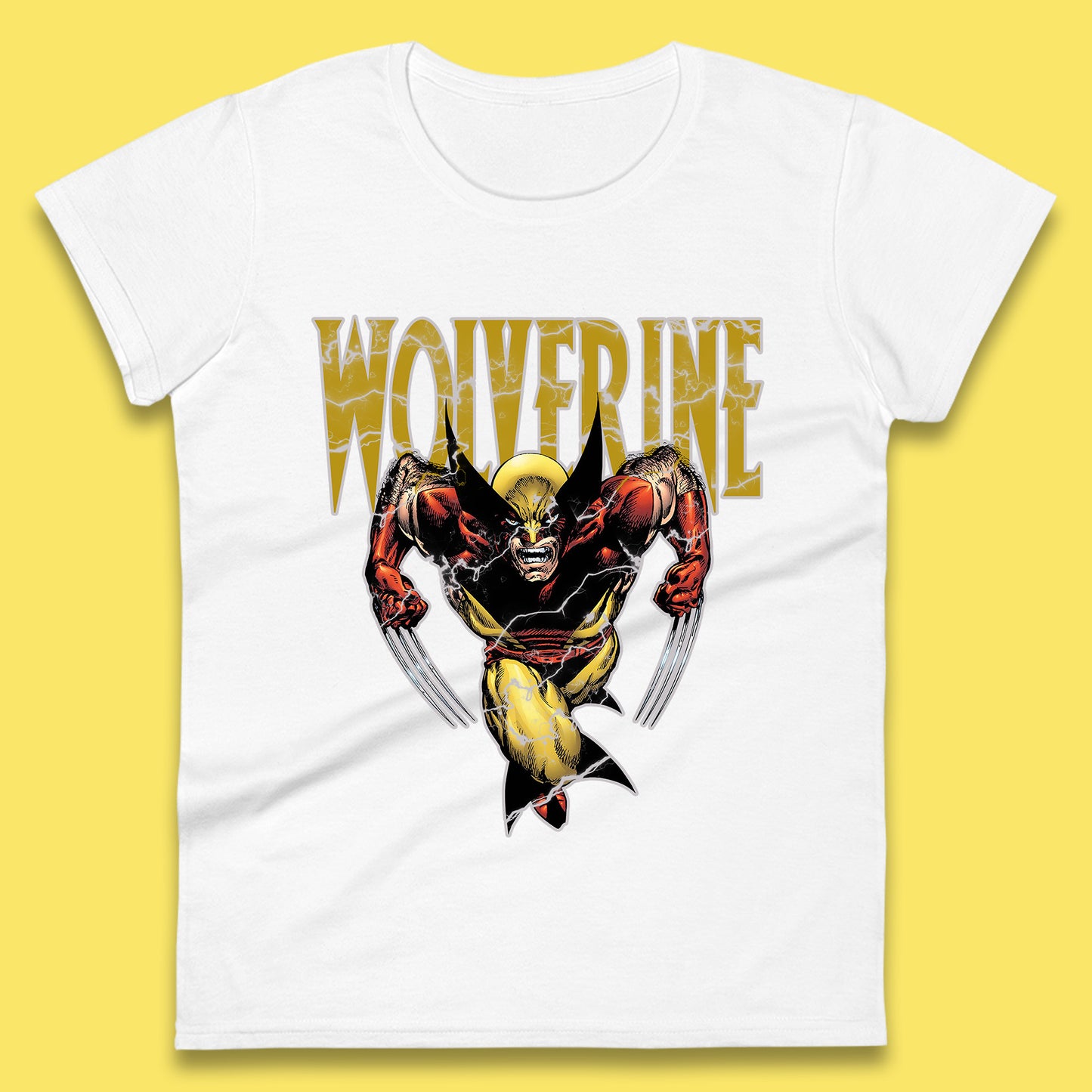 Wolverine Comic book character Marvel Comics Vintage Marvel Wolverine Womens Tee Top