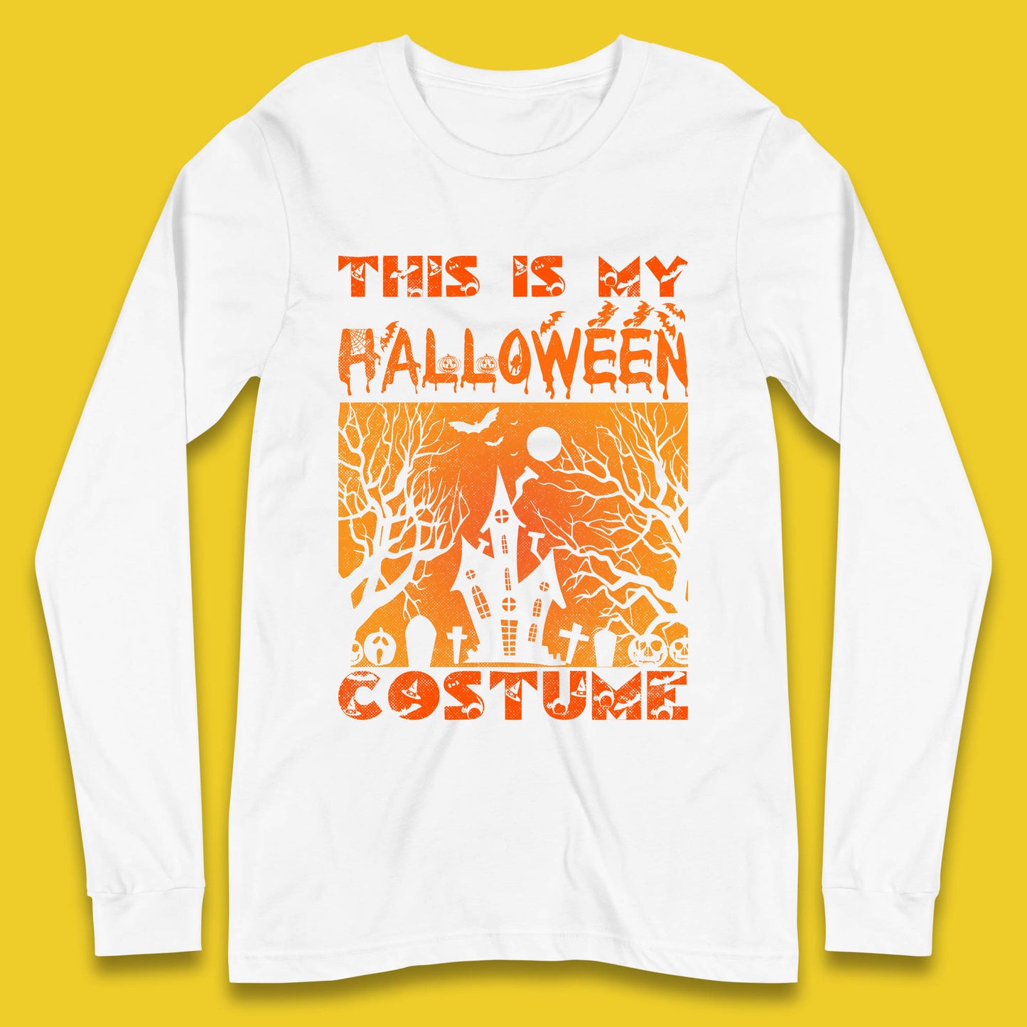 This Is My Halloween Costume Horror Scary Haunted House Spooky Season Long Sleeve T Shirt