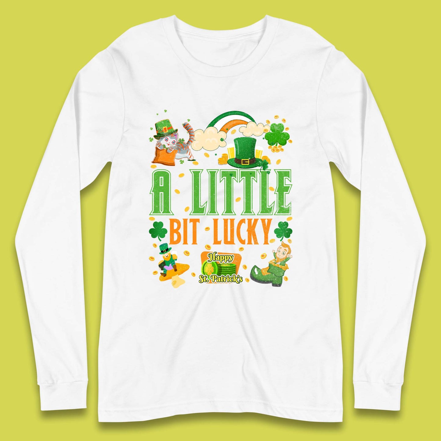 A Little Bit Lucky St. Patrick's Long Sleeve T-Shirt