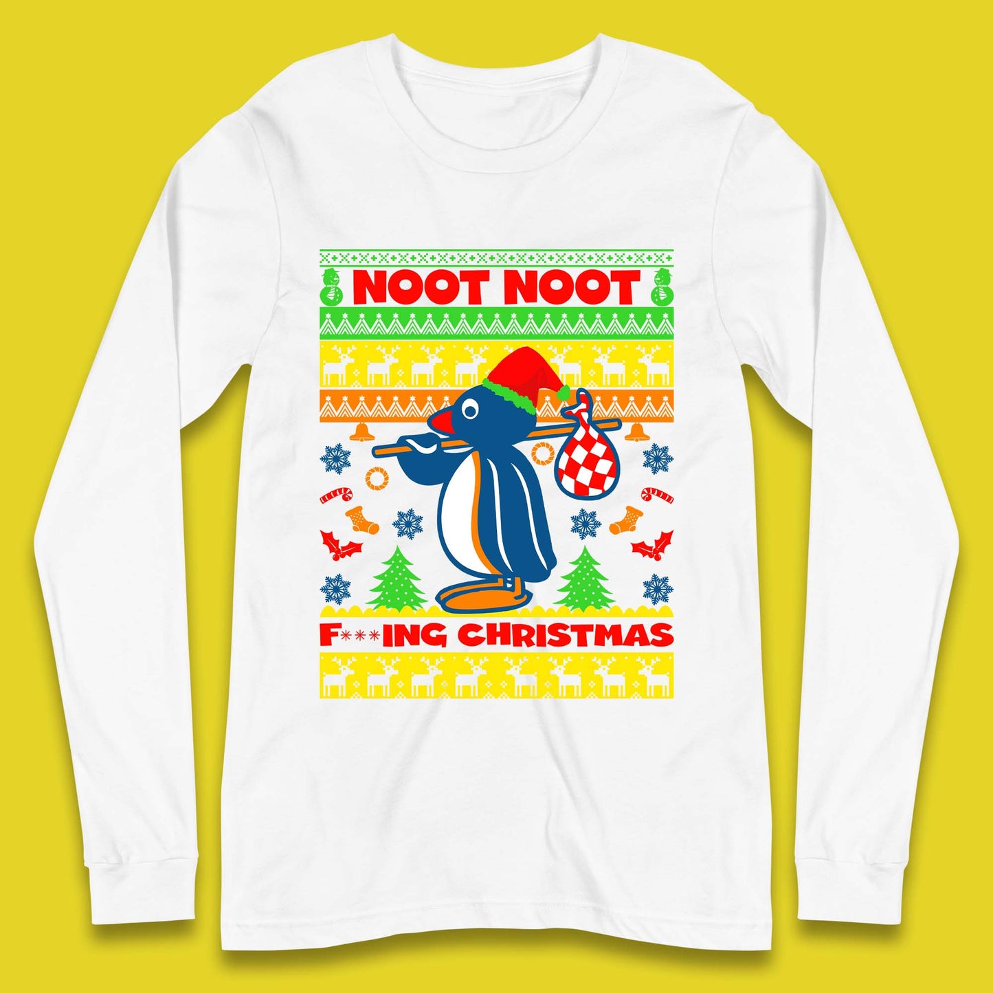 Penguin Noot Noot Christmas Long Sleeve T-Shirt