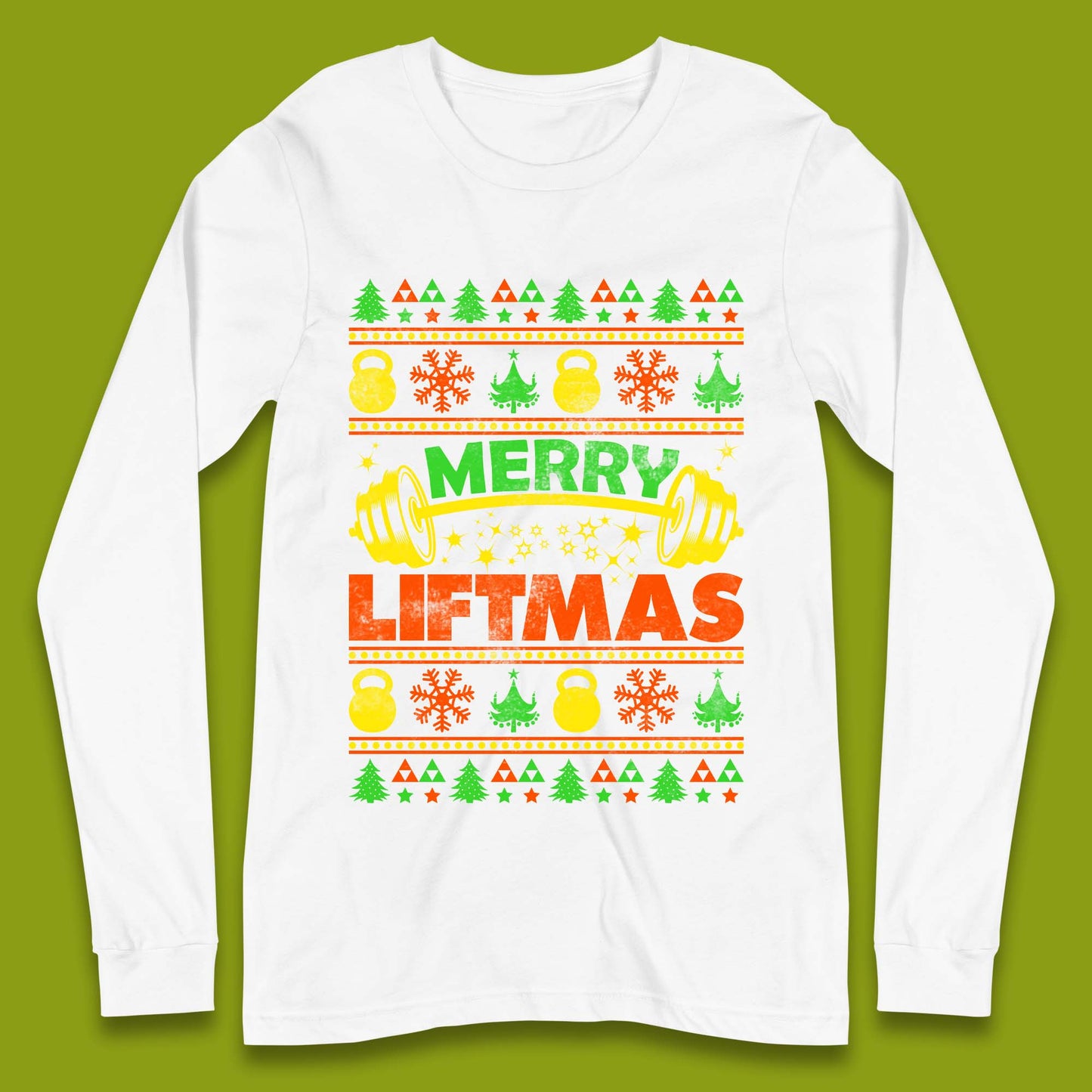 Merry Liftmas Christmas Long Sleeve T-Shirt