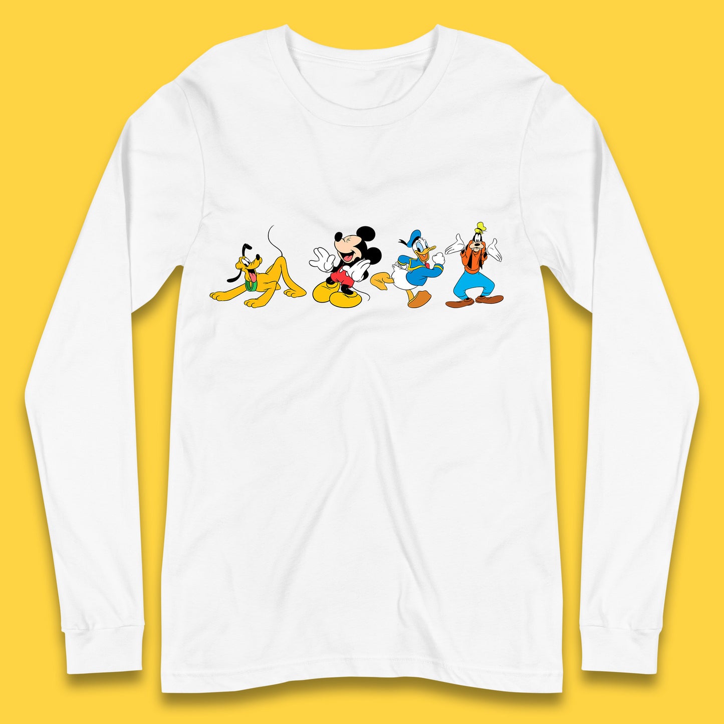 Mickey And Friends Mickey Mouse Daisy Duck Pluto Goofy Donald Duck Disney Group Disney Best Friends Long Sleeve T Shirt