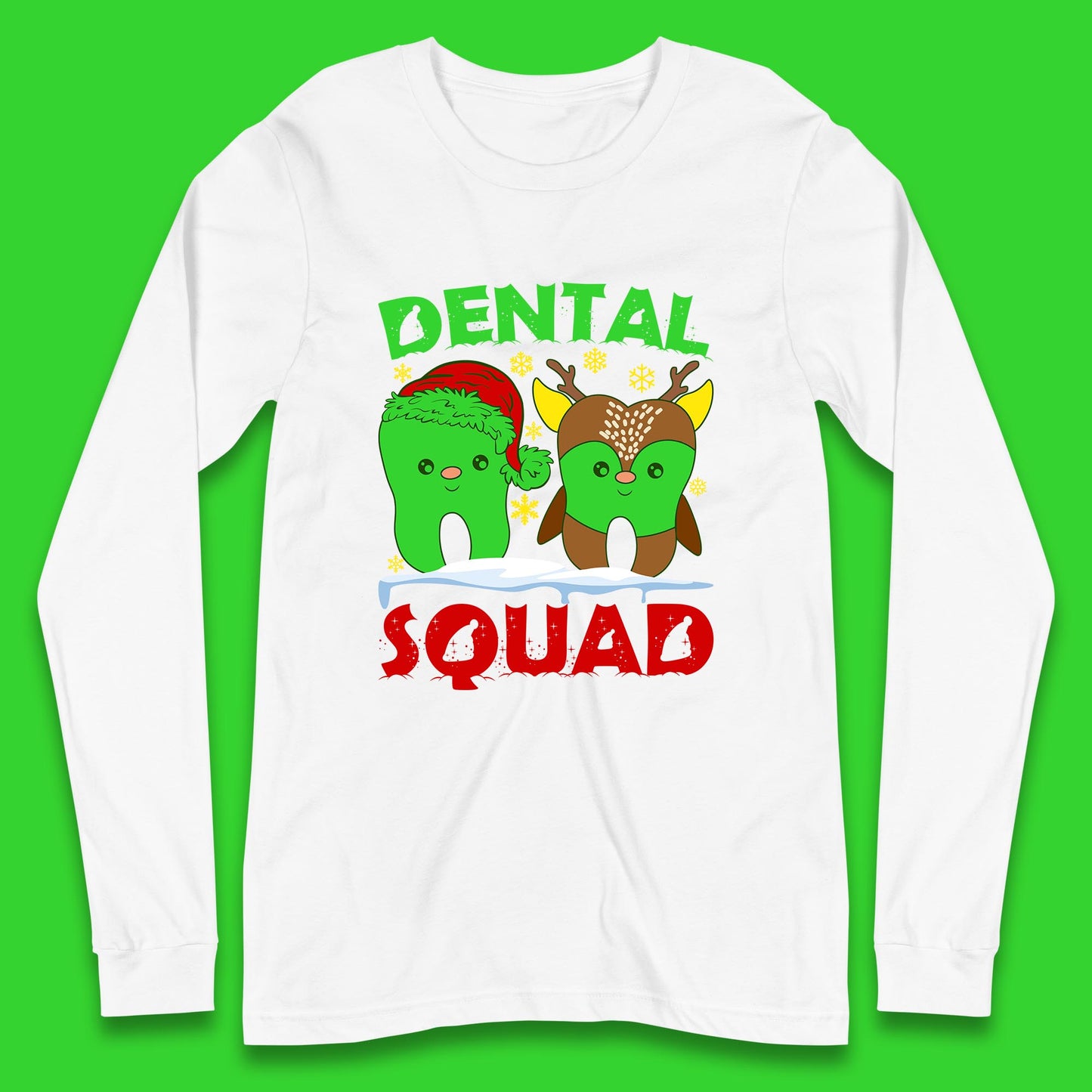 christmas dental squad long sleeve t shirt