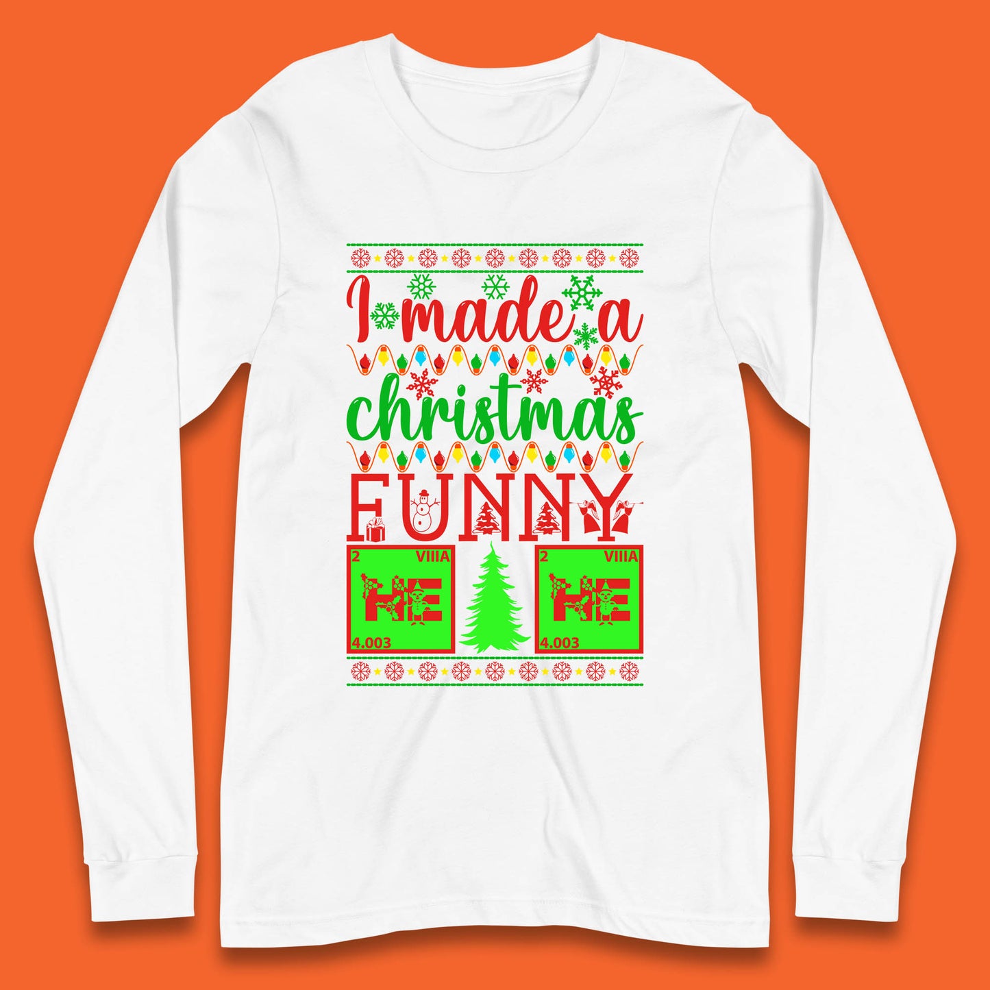 periodic table long sleeve t shirt