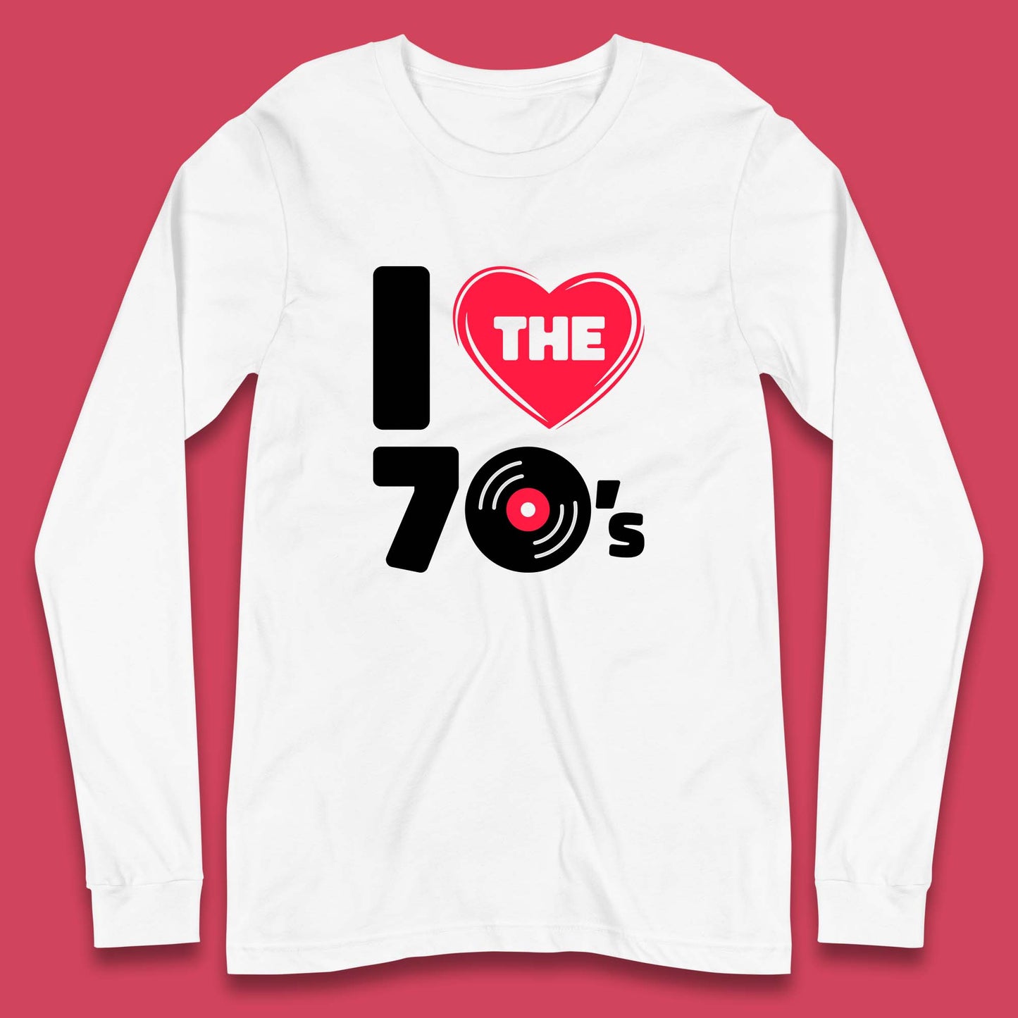 I Love The 70's Vintage Retro Classic Old School Country Music 70s Party Long Sleeve T Shirt