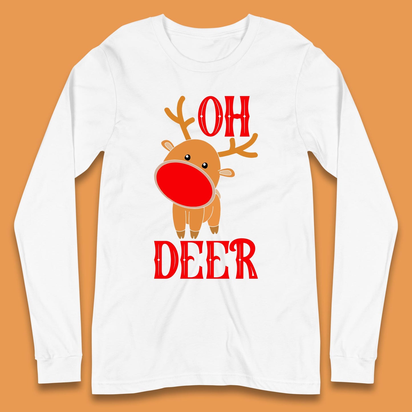 reindeer oh deer christmas rudolph t shirt