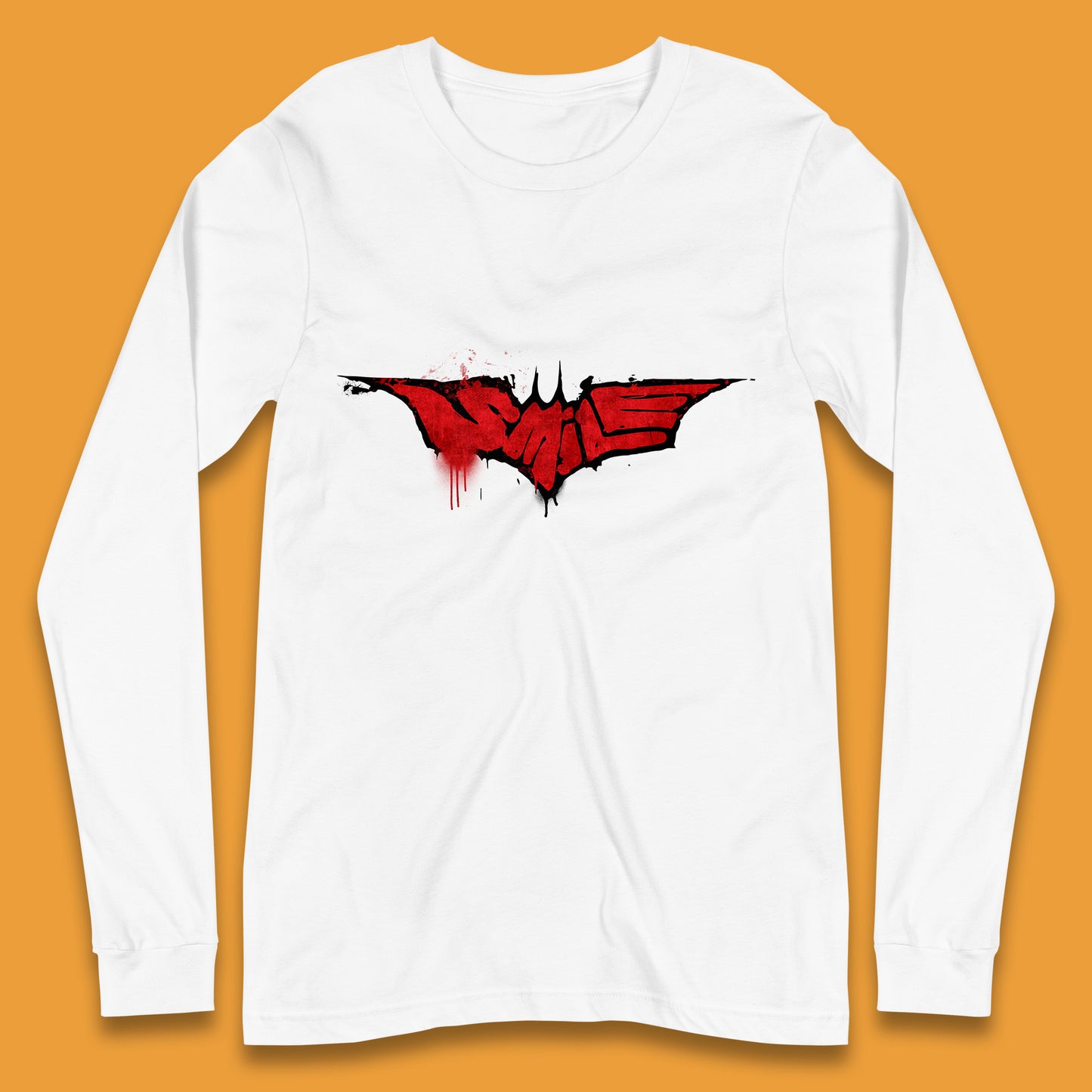 Smile Batman Logo Batman Beyond Superhero Animated Television Series DC Comics Superhero Long Sleeve T Shirt