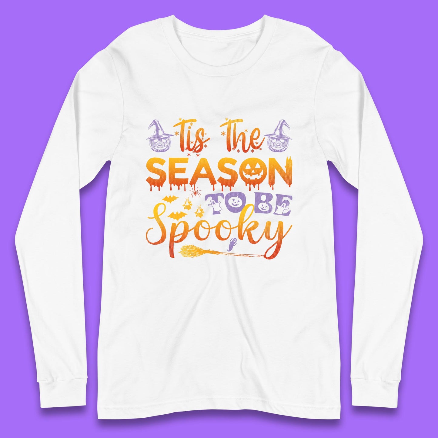 Tis The Season To Be Spooky Halloween Creepy Season Long Sleeve T Shirt