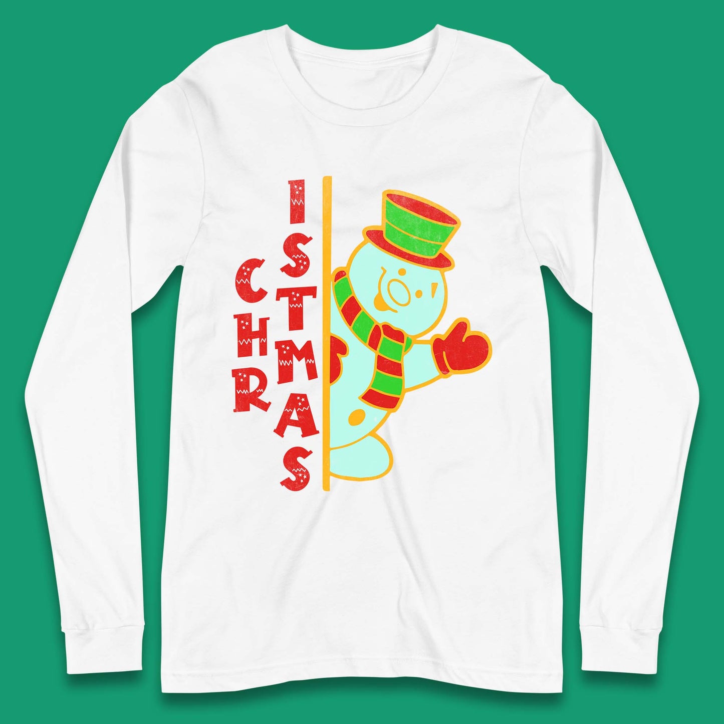 Christmas Snowman Long Sleeve T-Shirt