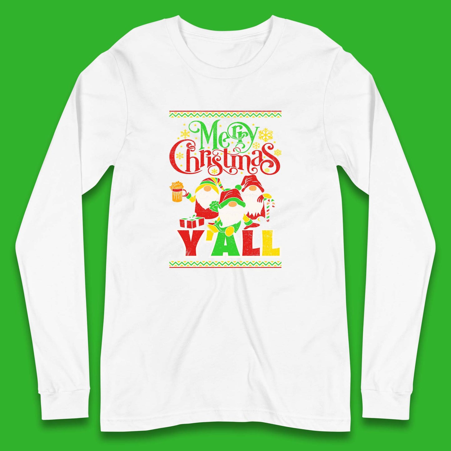 gnomes christmas long sleeve t shirt