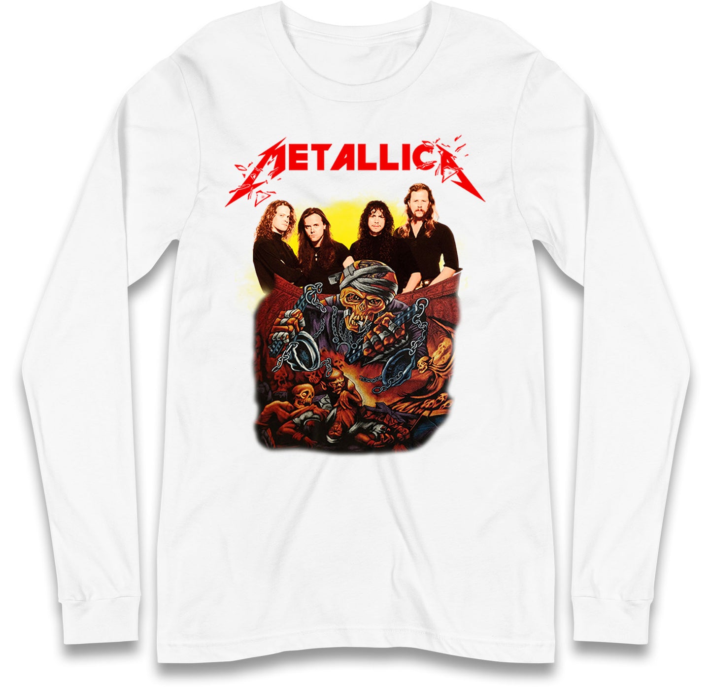 Metallica Skelington Long Sleeve T Shirt
