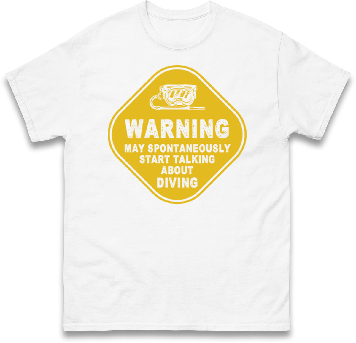 warning diving t shirt