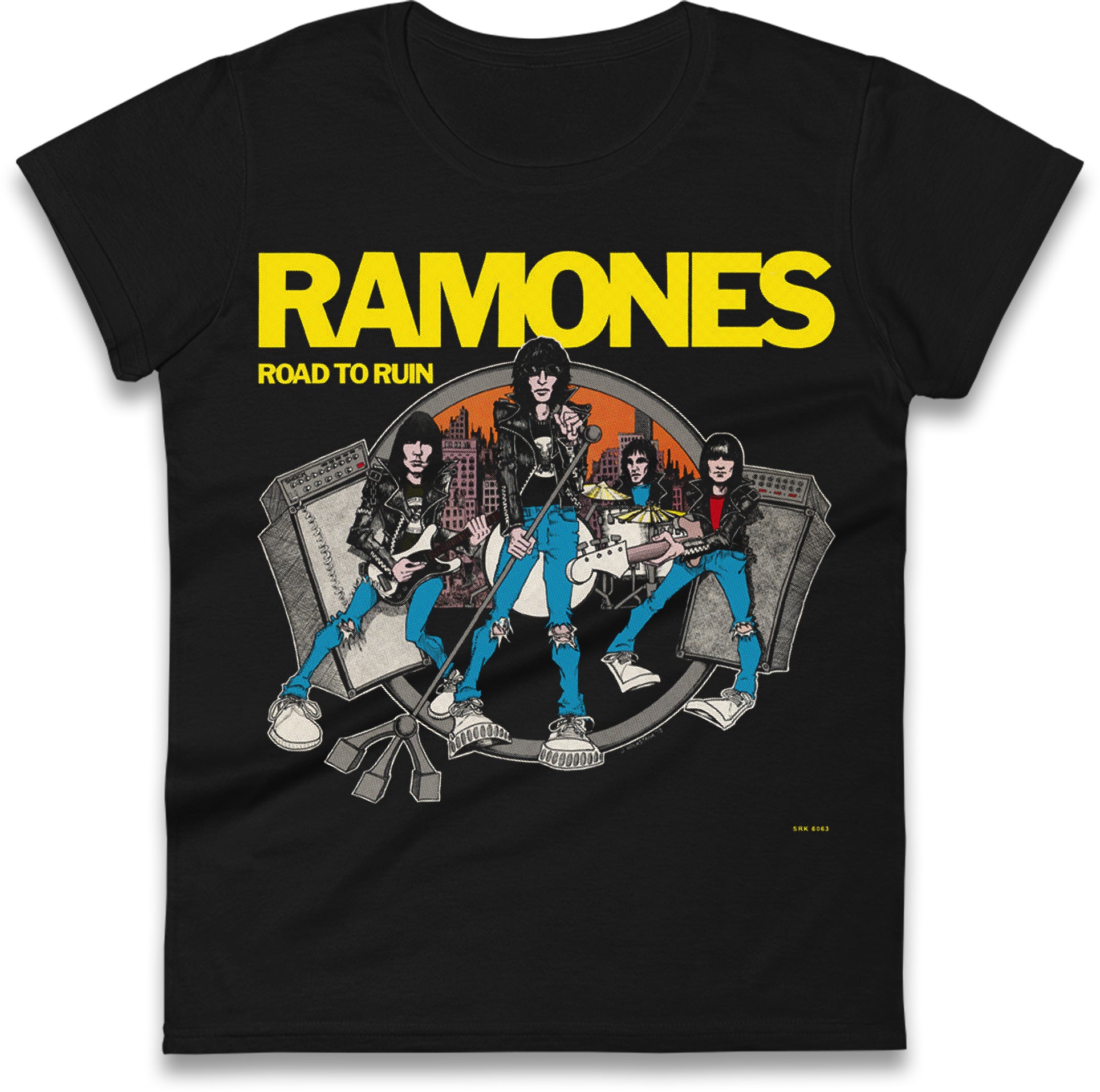 Women's Ramones T Shirt Vintage Shop for Irish Punk Rock T