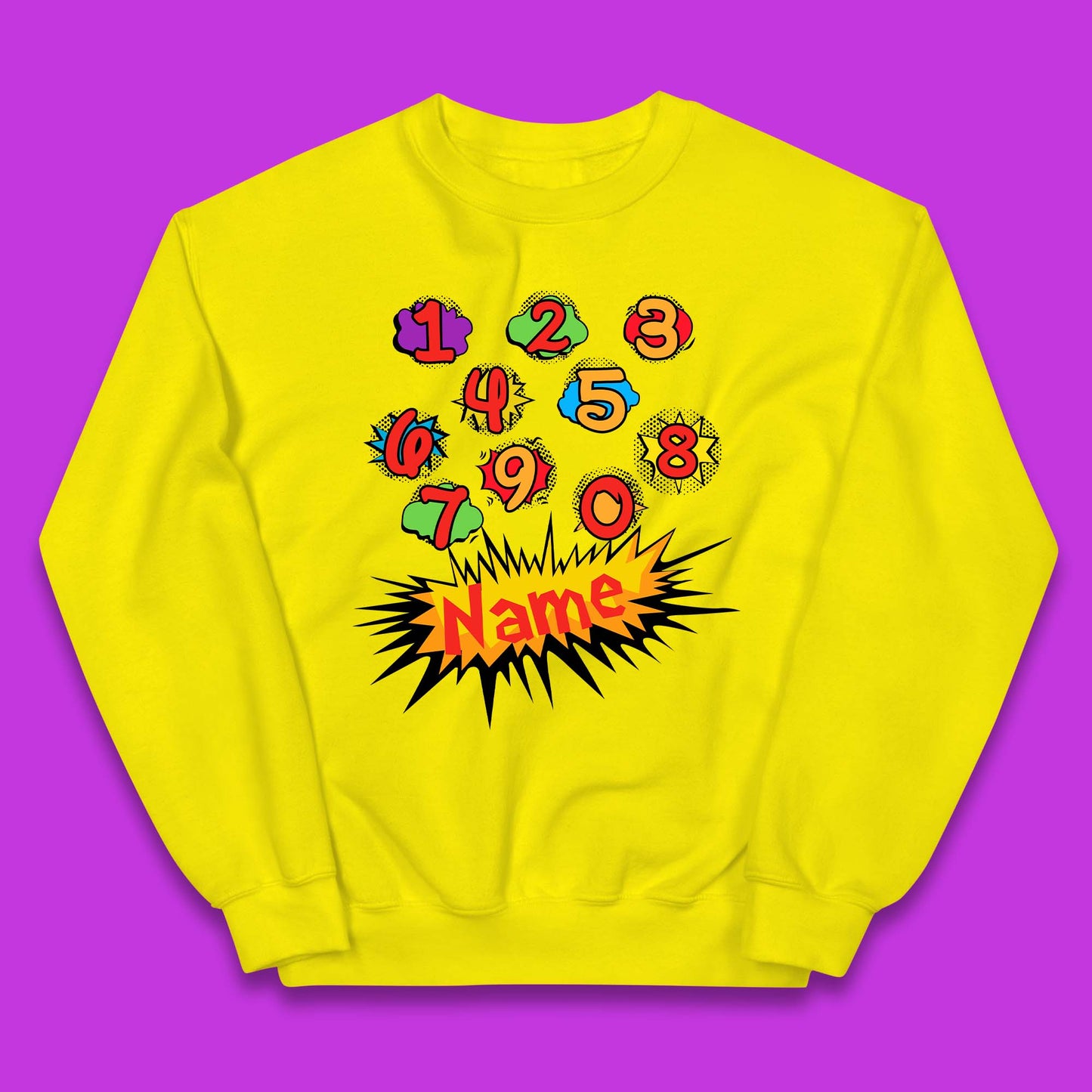 Personalised Number Day Kids Jumper